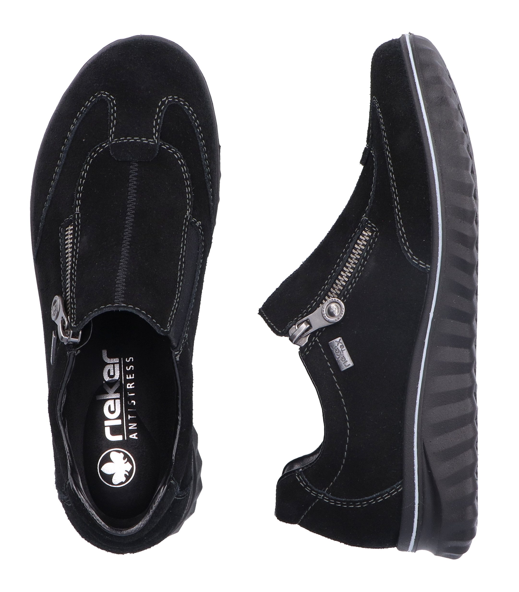 Rieker Slip-on sneakers vrijetijdsschoen, lage schoen, outdoorschoen met riekertex-membraan