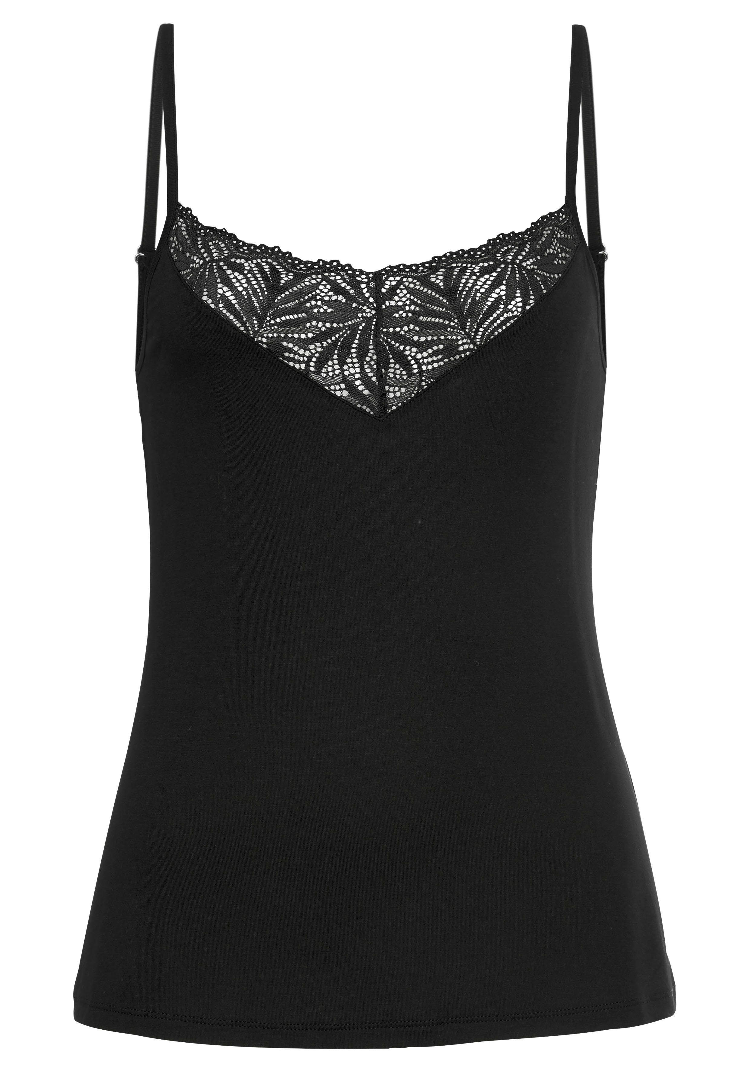 Lascana Kanten top met chique kanten details