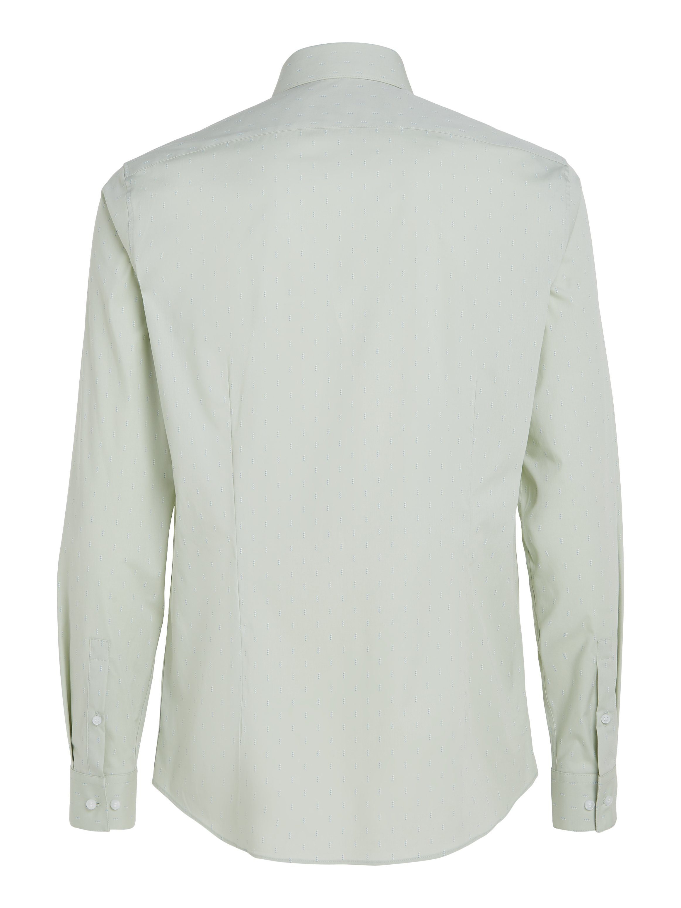 Calvin Klein Overhemd met lange mouwen POPLIN LEAF PRINT SLIM SHIRT