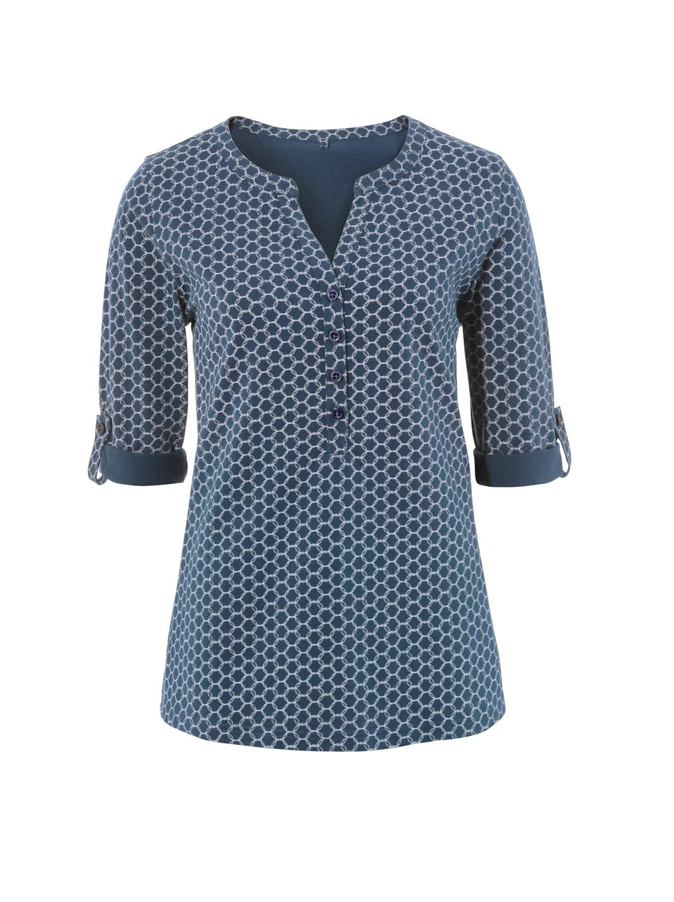 Classic Basics Shirt met 3/4-mouwen Shirt (1-delig)