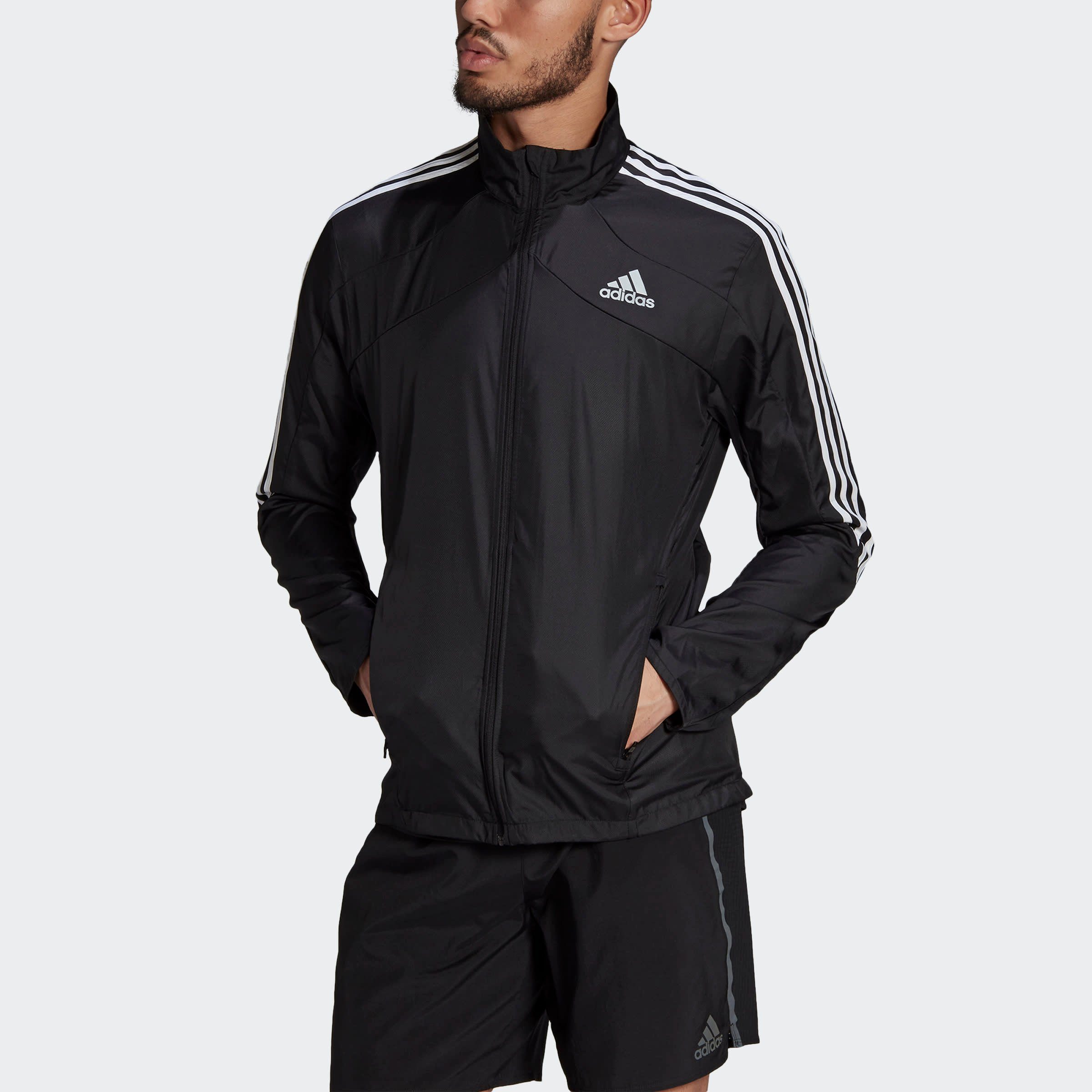 adidas Performance Trainingsjack MARATHON 3-STRIPES JACK makkelijk besteld  | OTTO
