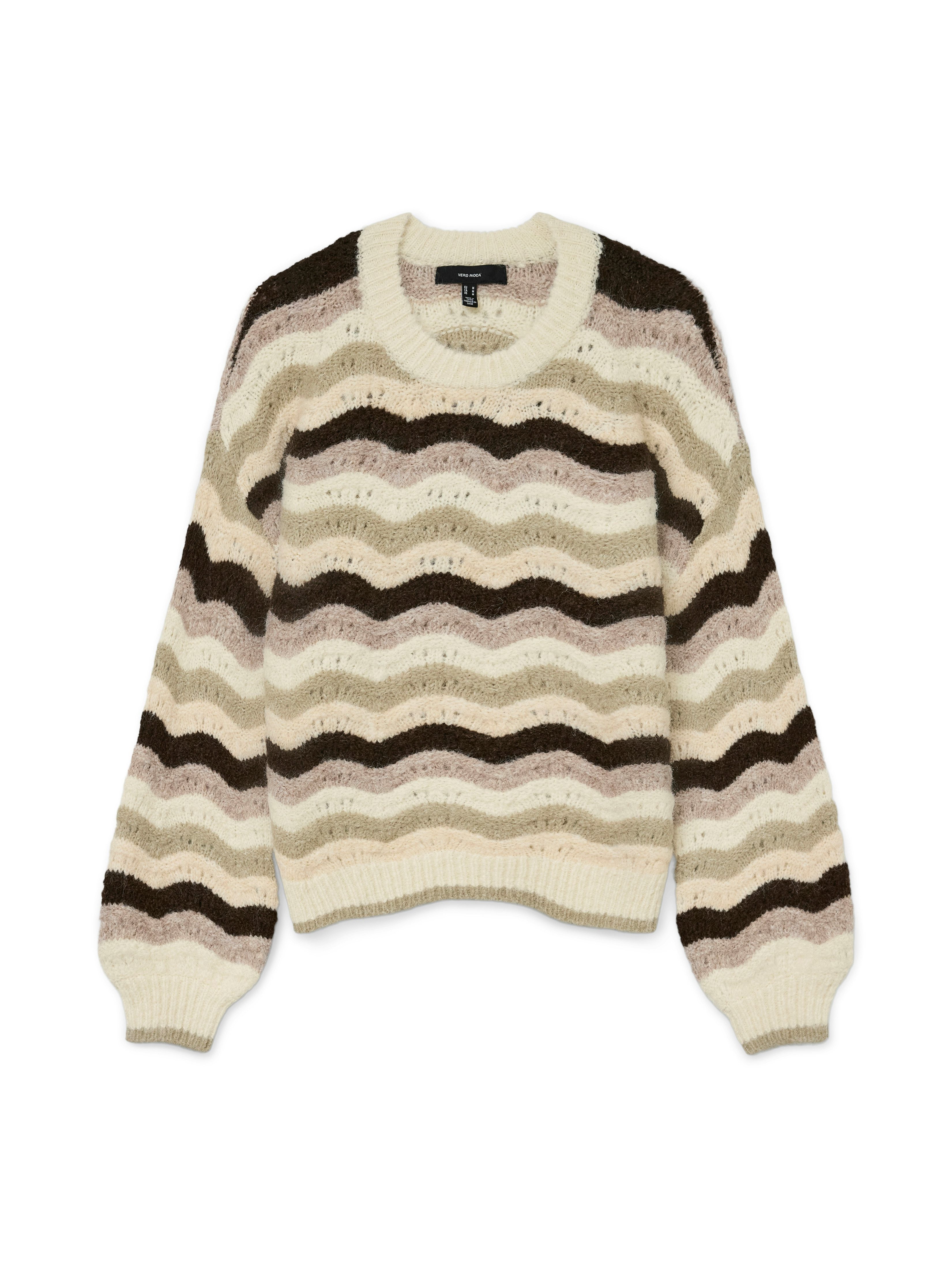 Vero Moda Gebreide trui VMDOJA LS O-NECK PULLOVER BOO