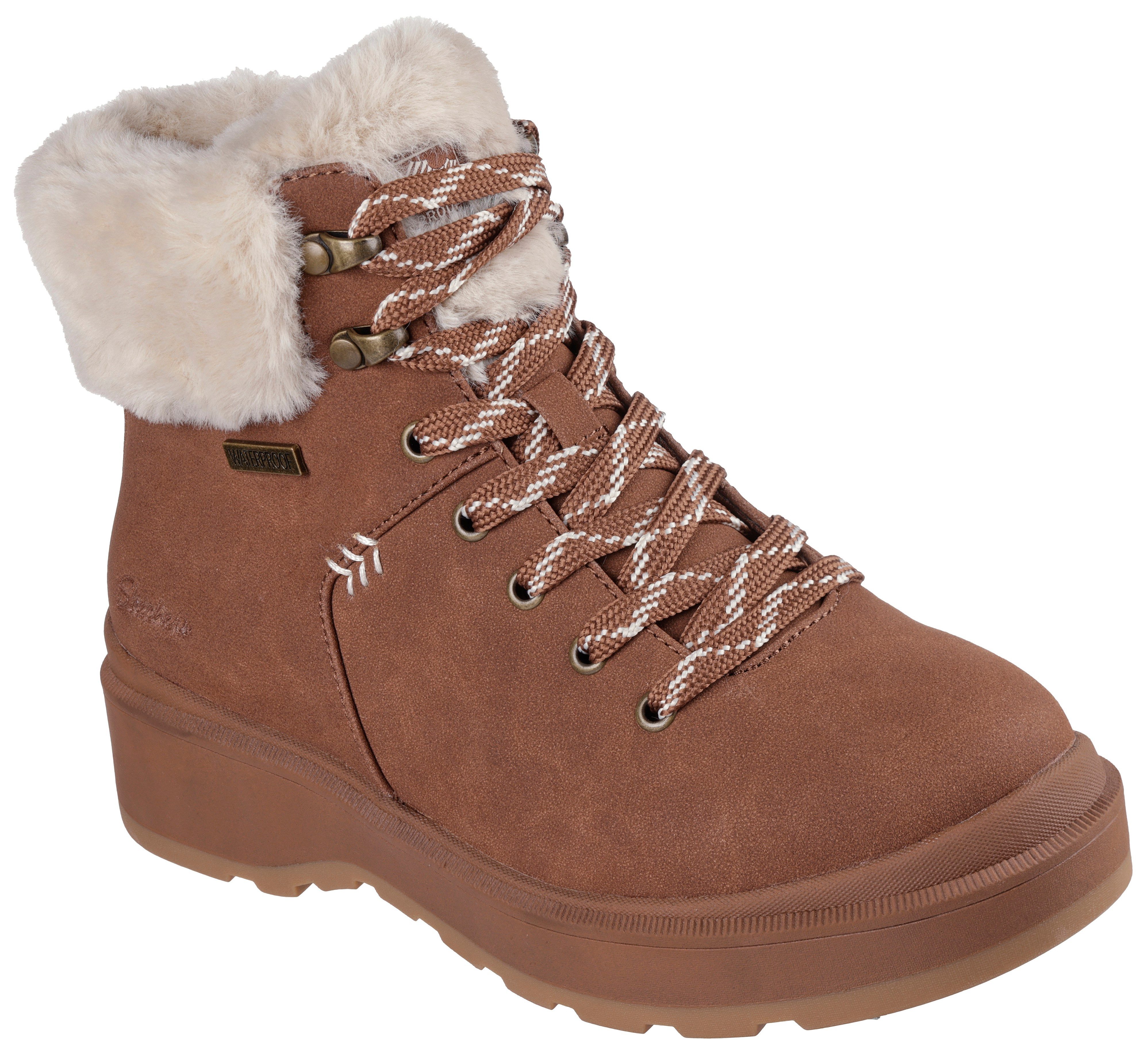 Skechers Winterlaarzen PARK CITY trekking laarzen, veterschoenen met warme voering