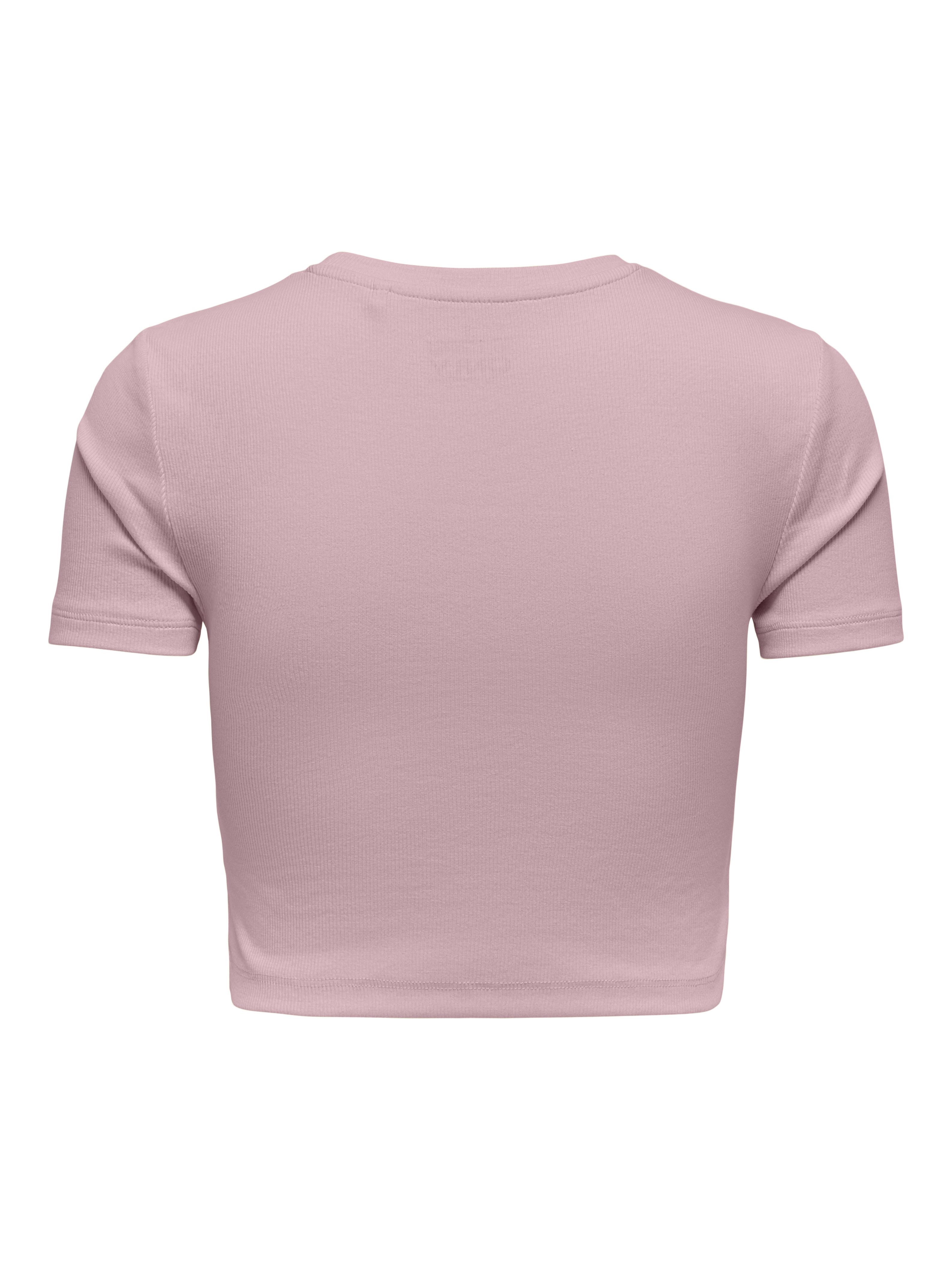 Only Shirt met korte mouwen ONLBETTY S/S O-NECK SHORT TOP CC JRS
