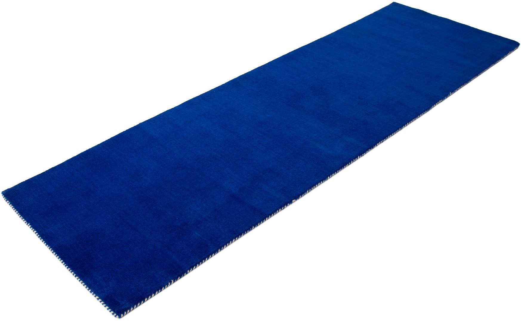 carpetfine Wollen kleed Gabbeh Lola Uni met natuurlijk plantaardig materiaal handgeweven, ook in rond