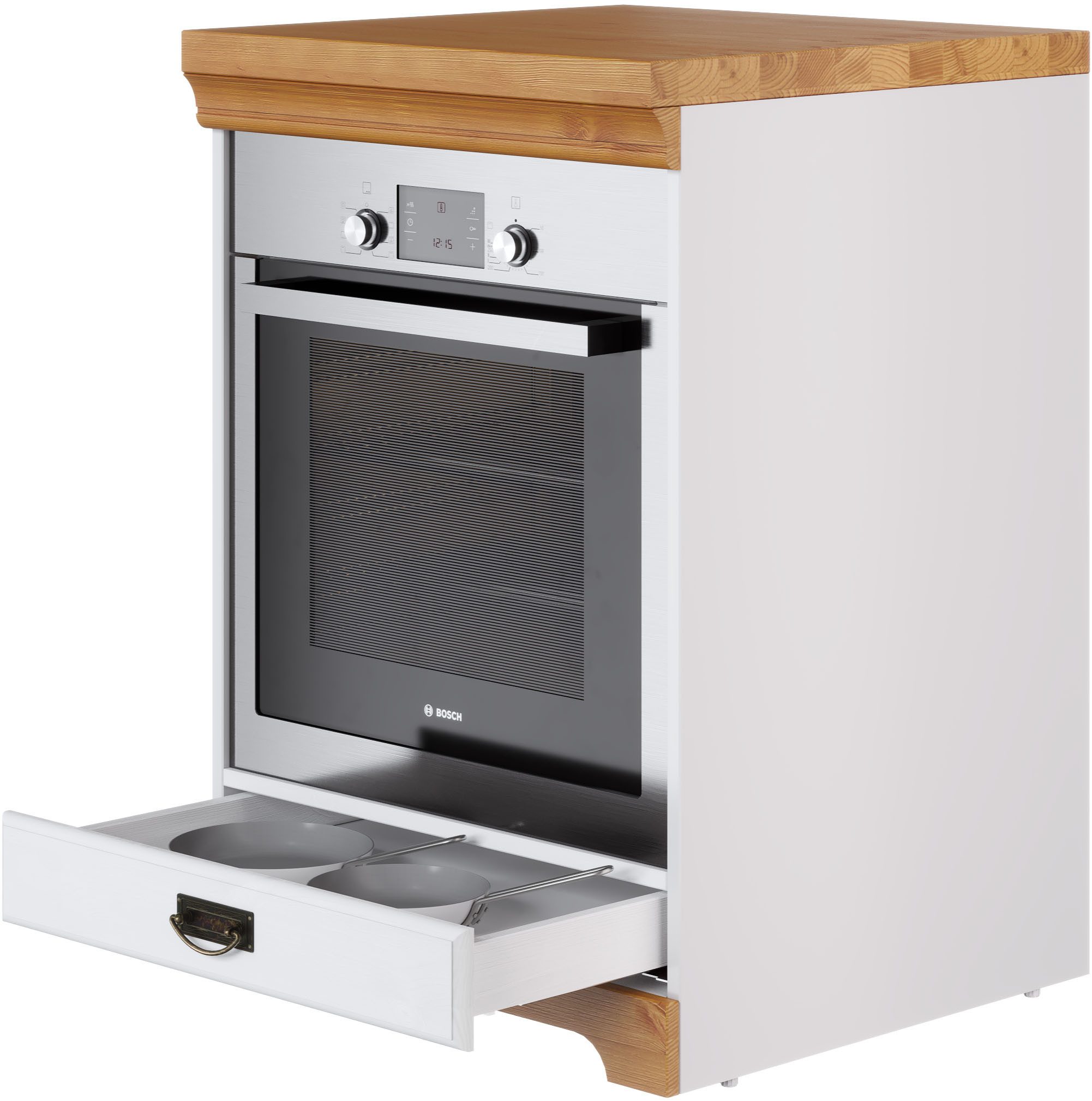 Home affaire Ombouwkast voor oven Rügen Breedte 60 cm, massief grenen, nismaat fornuis B/D/H 56,7/54,2/60,5 cm
