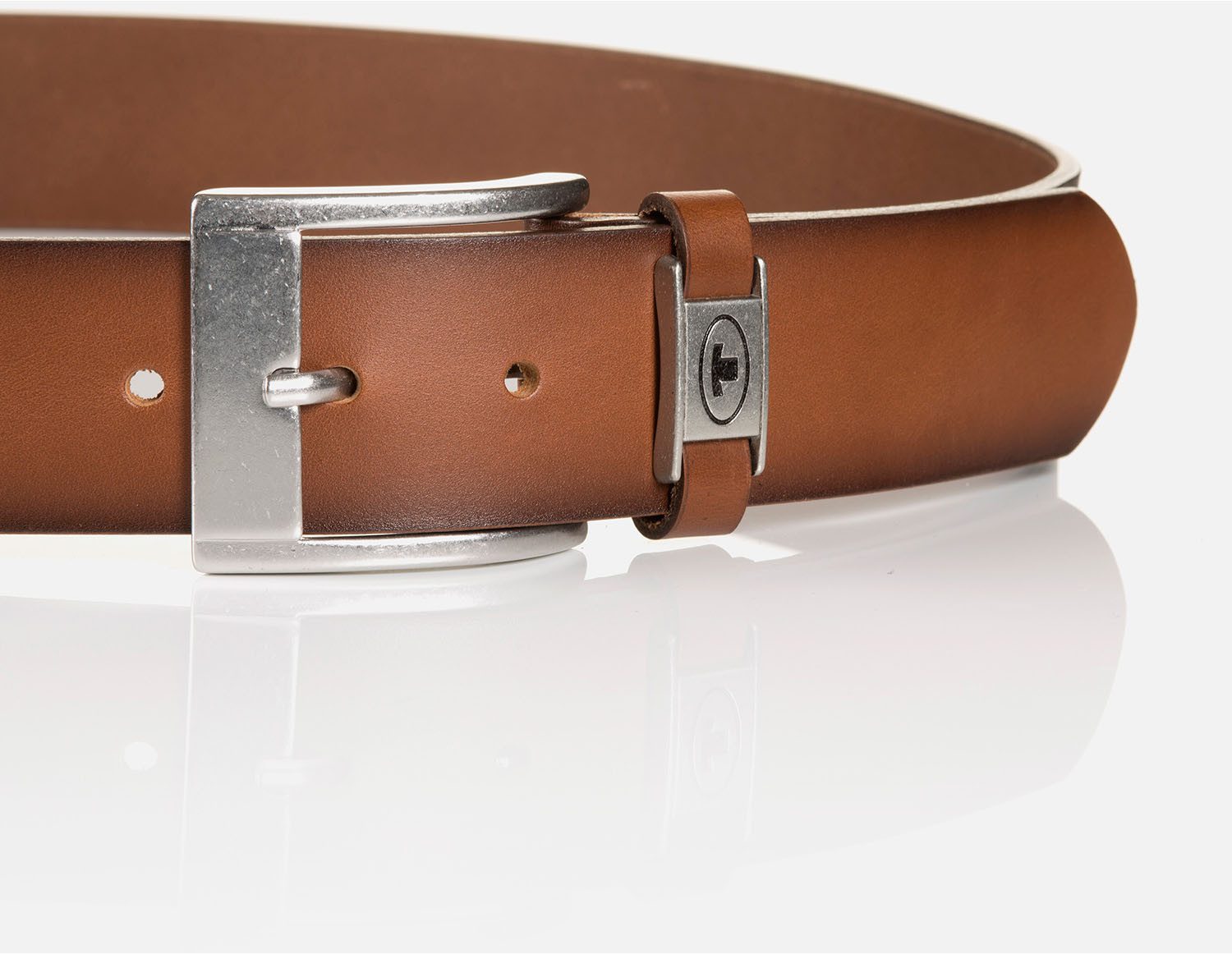 Tom Tailor Leren riem TTNATHAN in cadeauverpakking