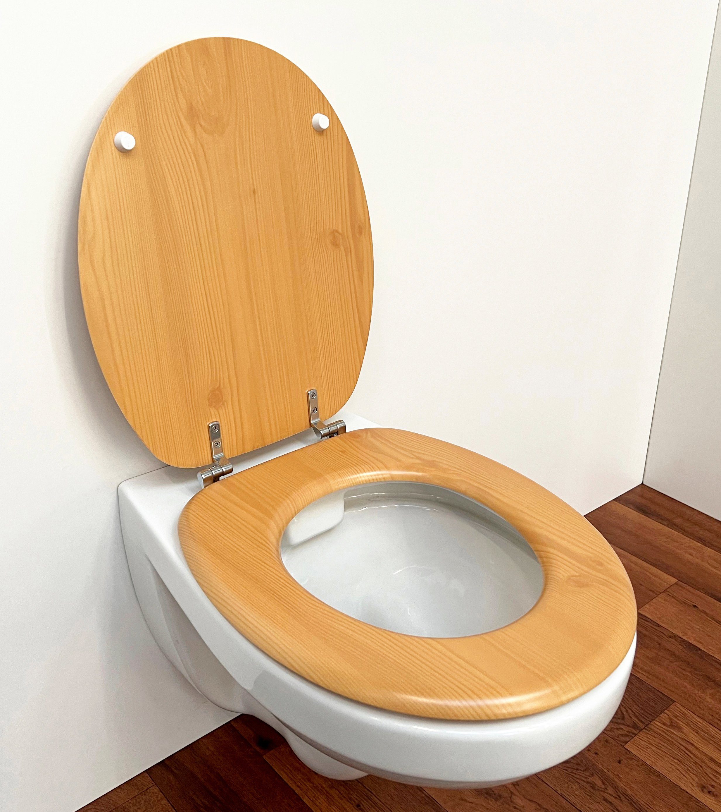 ADOB Toiletzitting uiterst stabiel, messing verchroomde scharnieren