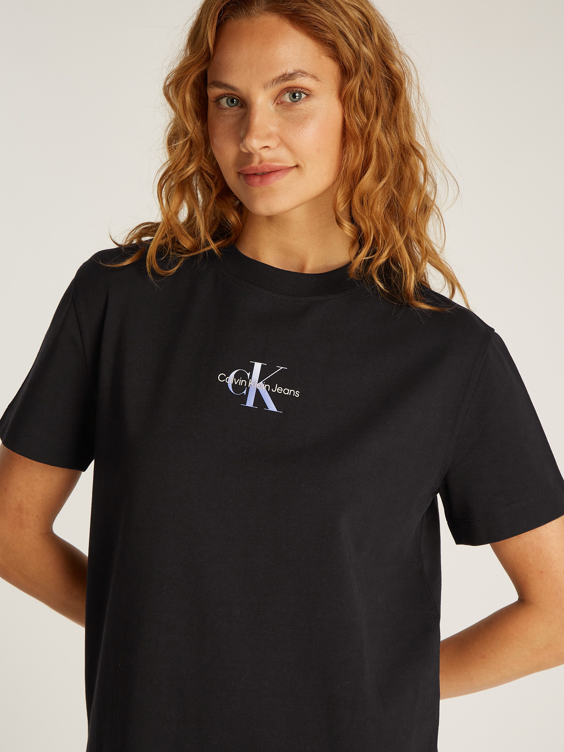 Calvin Klein Shirtjurk GRADIENT MONOLOGO TEE DRESS