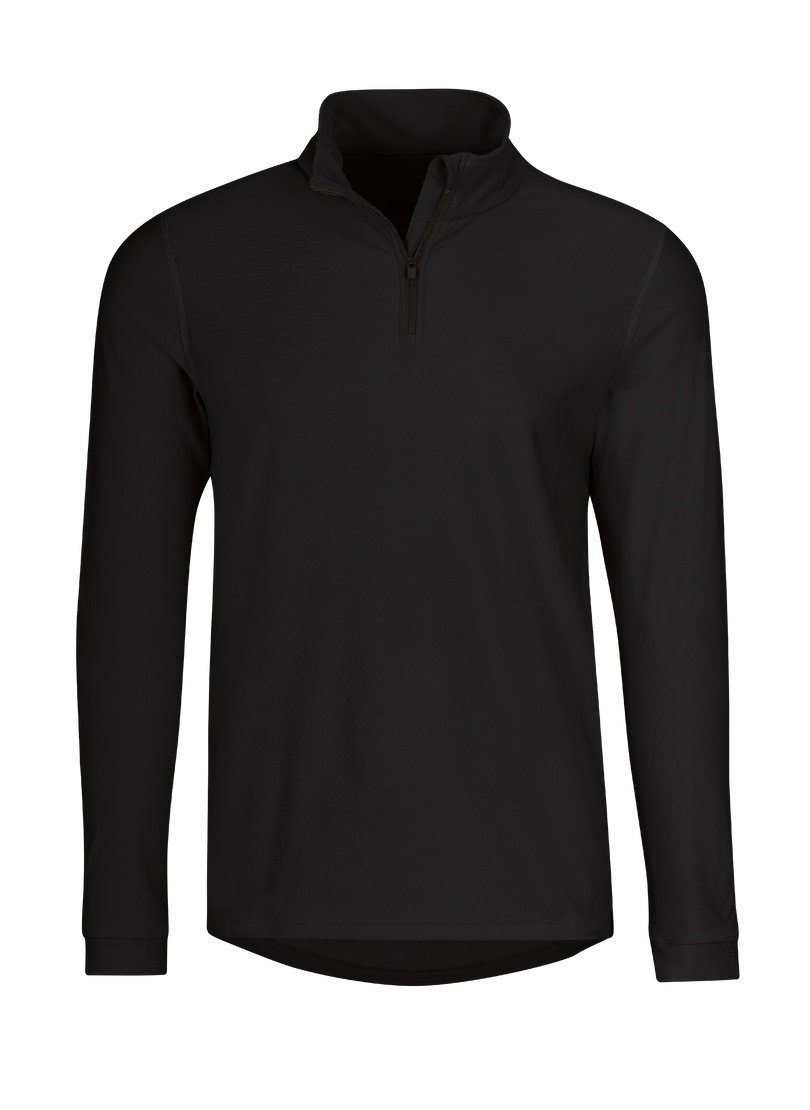 Trigema Sweatshirt TRIGEMA sportshirt met lange mouwen en ritssluiting