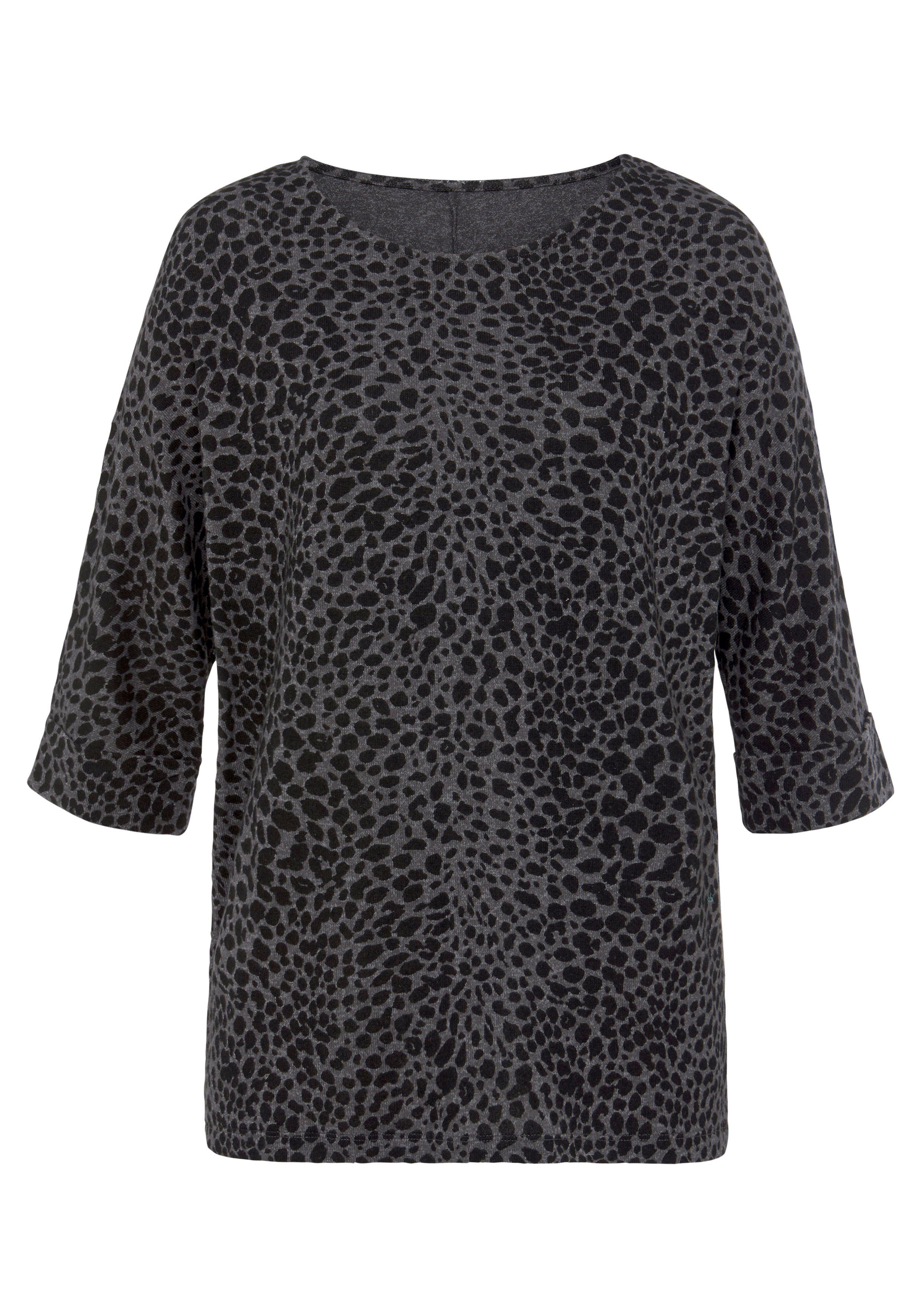 Lascana Shirt met 3/4-mouwen met modieuze mouwen met omslag (1-delig)