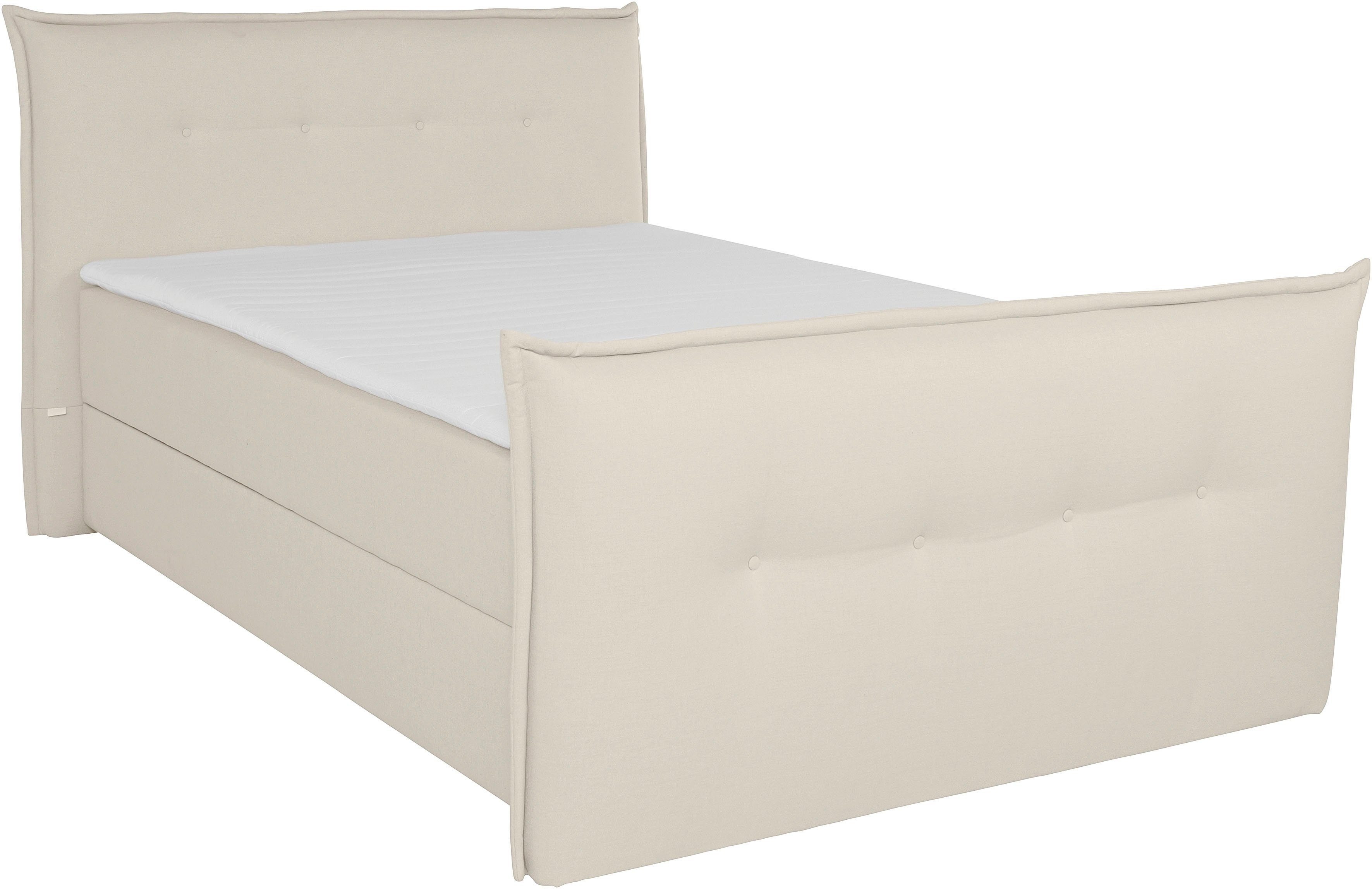 andas Boxspring Lichtgewicht inclusief voetbord, bedkist & topmatras, in 4 breedten en 2 hardheden