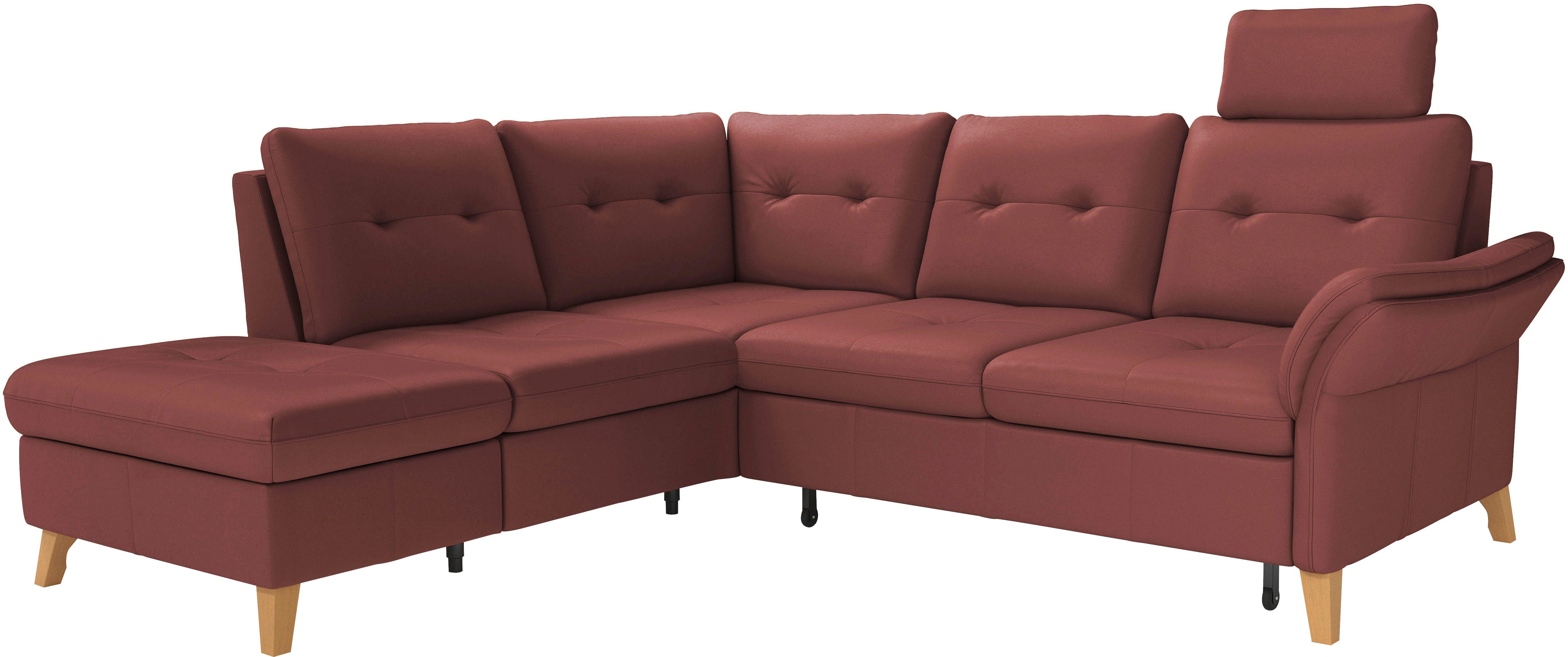 sit&more Hoekbank Göteborg inclusief zitdiepteverstelling, optioneel met bedfunctie & bedlade