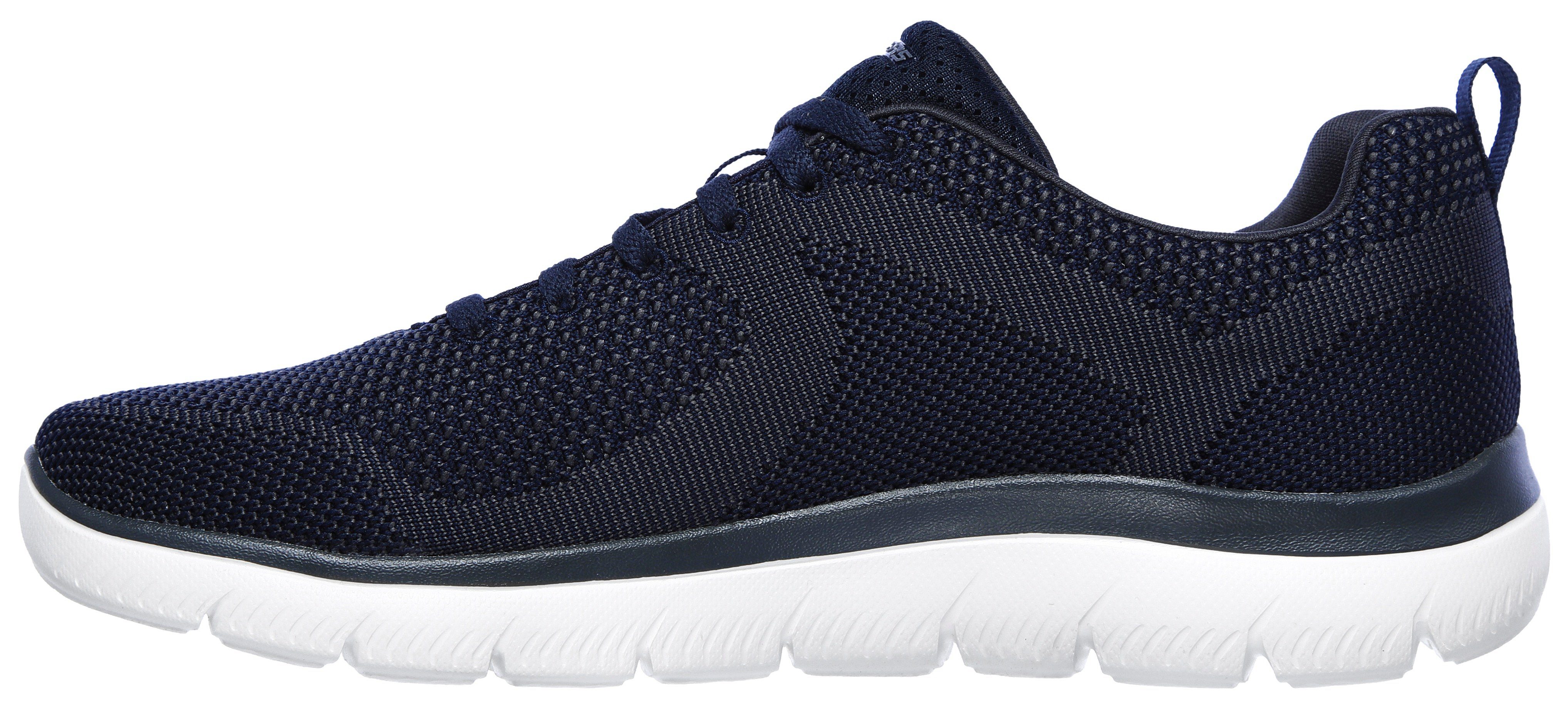 Skechers Sneakers Summits met gepolsterde schaprand, vrijetijdsschoen, lage schoen, veterschoen