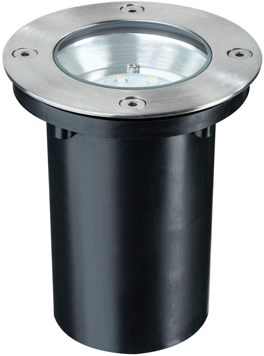 Paulmann Ledinbouwlamp Buiten 230V Bodem rond LED 1,2W 2700K 110mm RVS/Metaal (1 stuk)