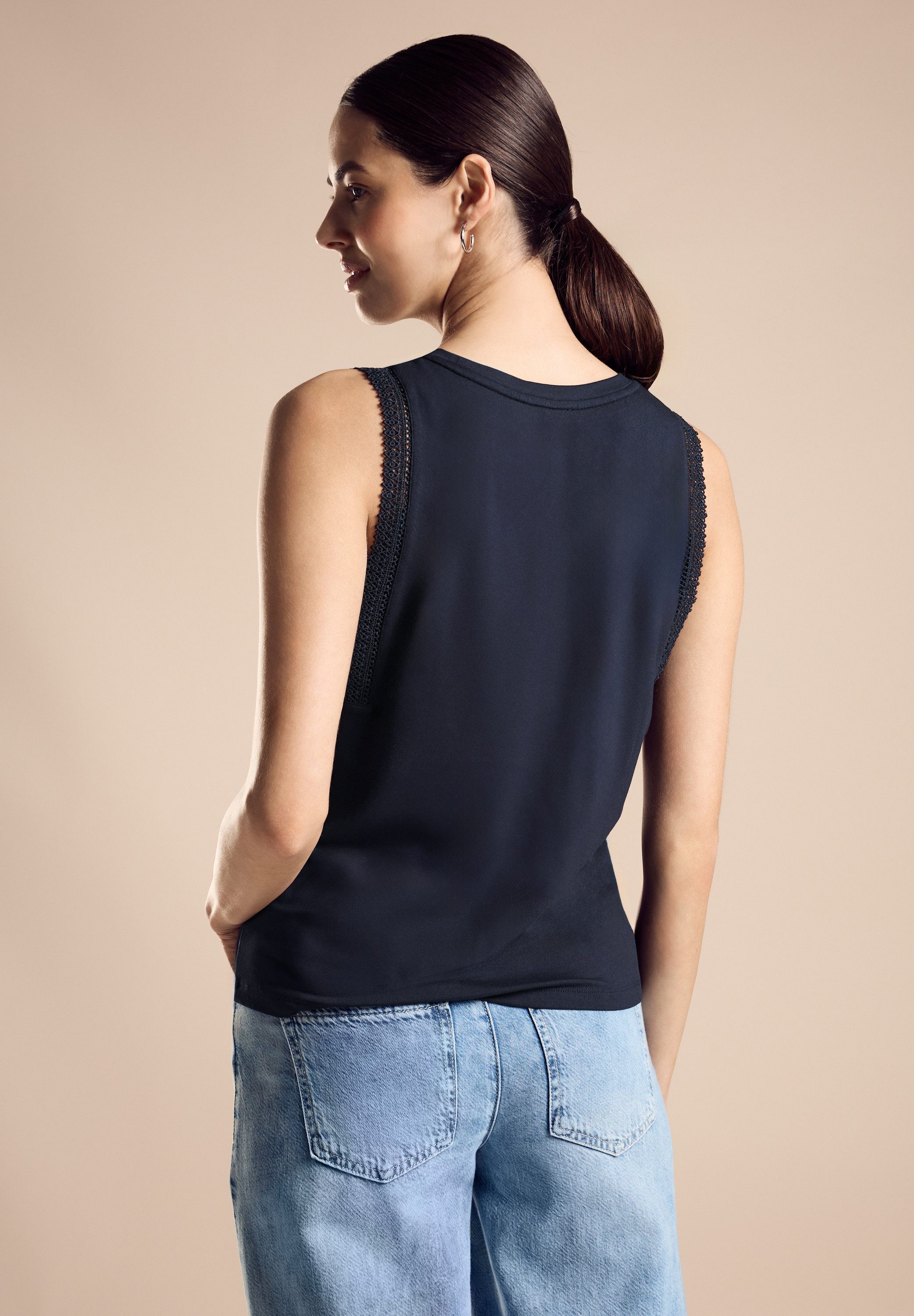 STREET ONE Shirttop met haakdetail