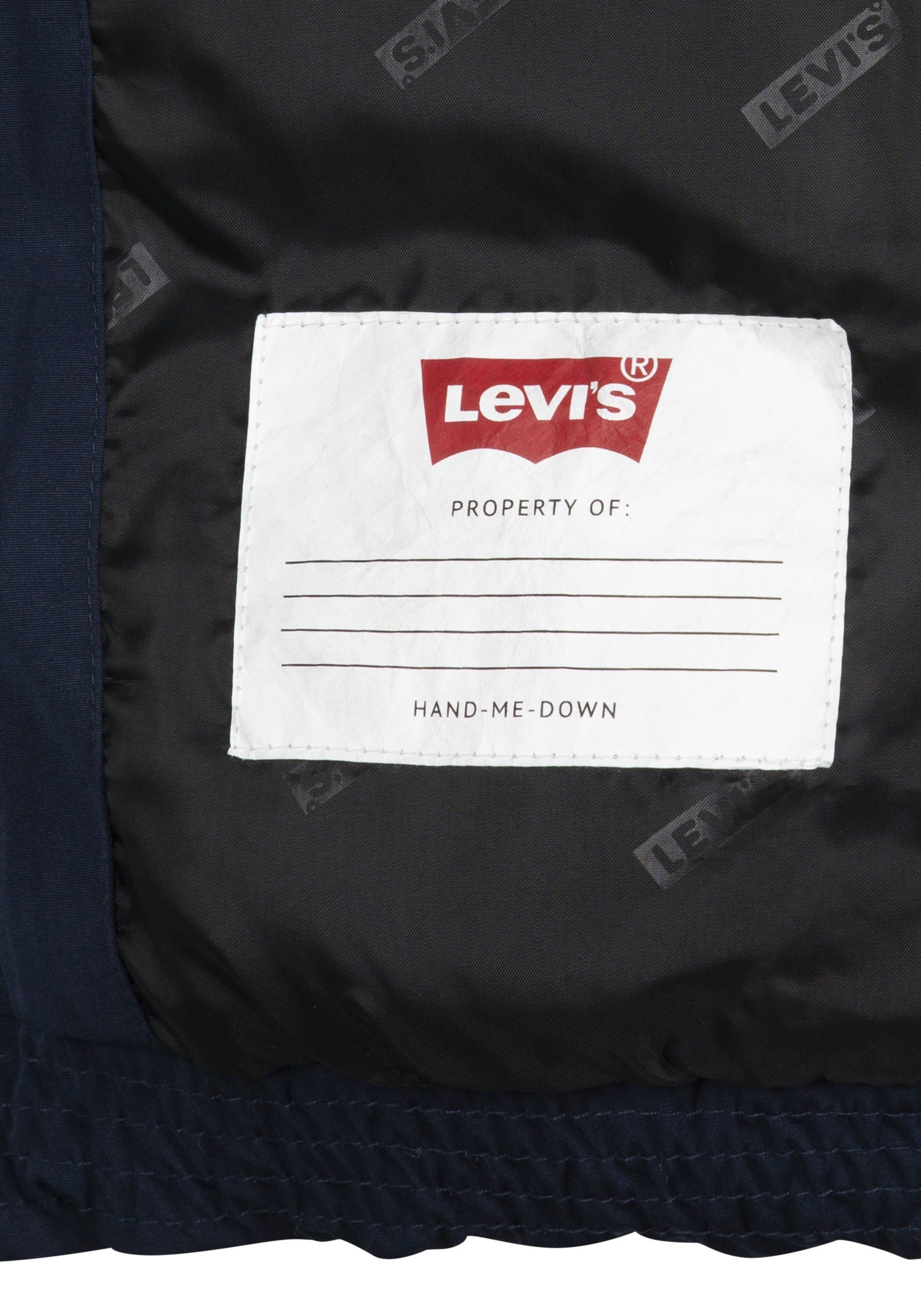 Levi's Kidswear Winterjack LVG MIX MEDIA THIGH LENGTH PUF met afneembare capuchon voor meisjes