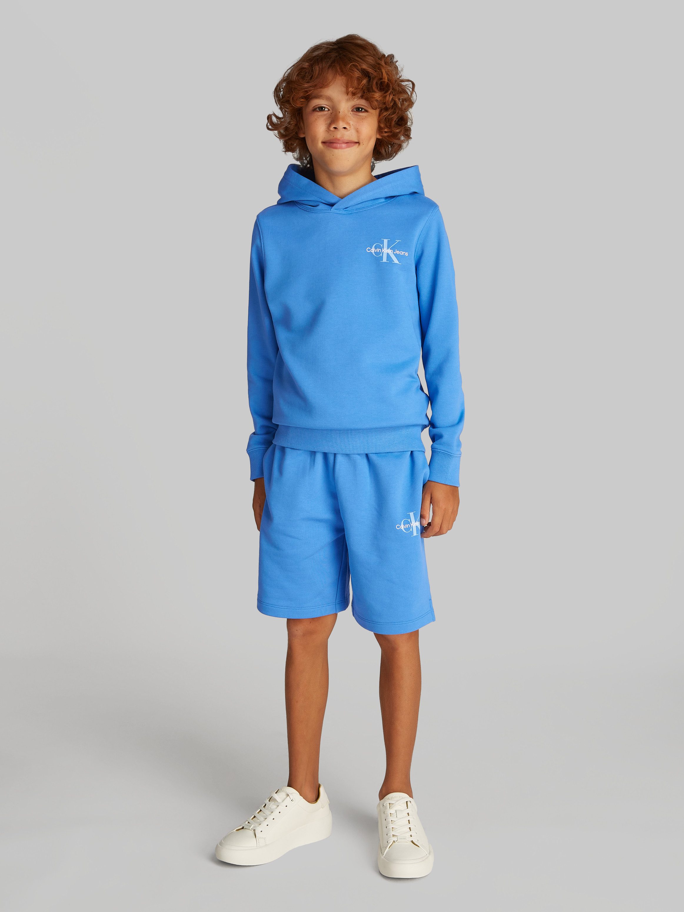 Calvin Klein Hoodie SMALL MONOGRAM HOODIE voor kinderen tot 16 jaar en met logo-opdruk