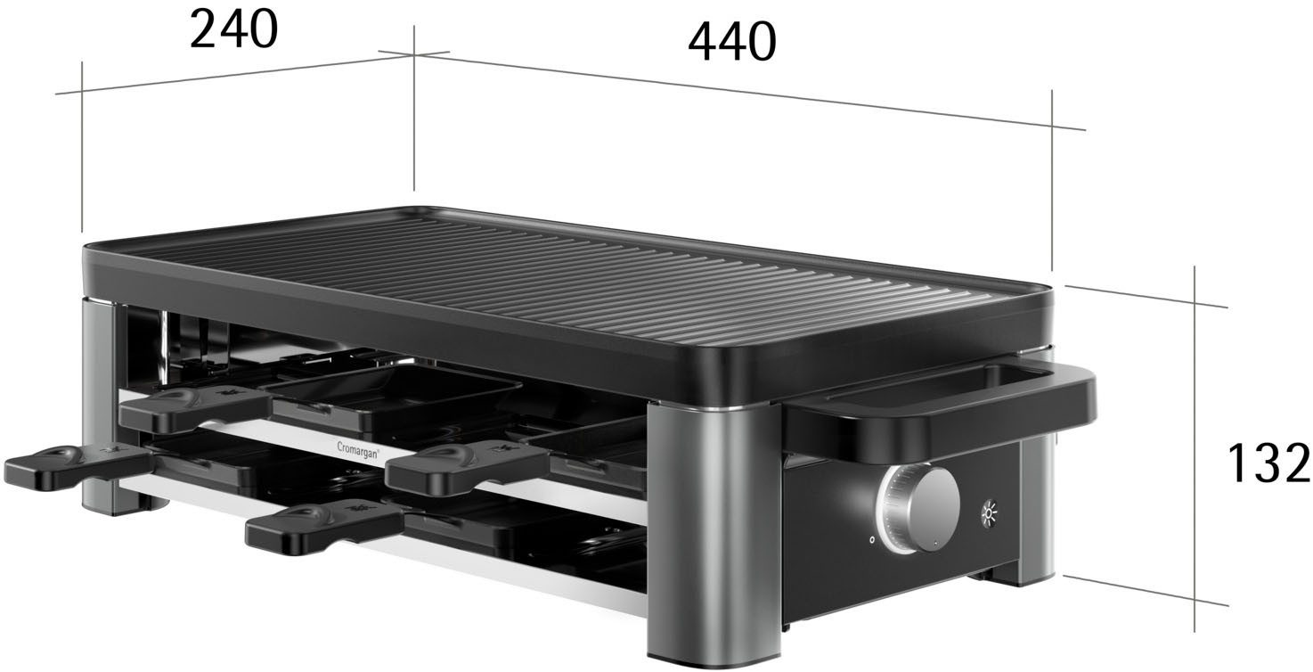 WMF Raclette Master, indirekte LED-Beleuchtung, Keramikbeschichtung