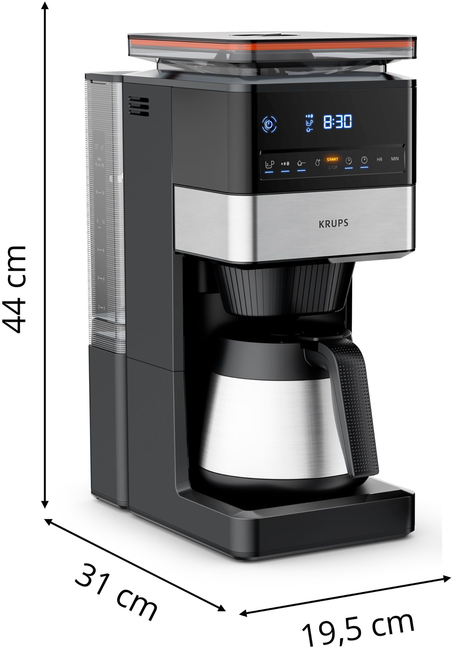 Krups Filterkoffieapparaat KT8428 Grind Aroma XL