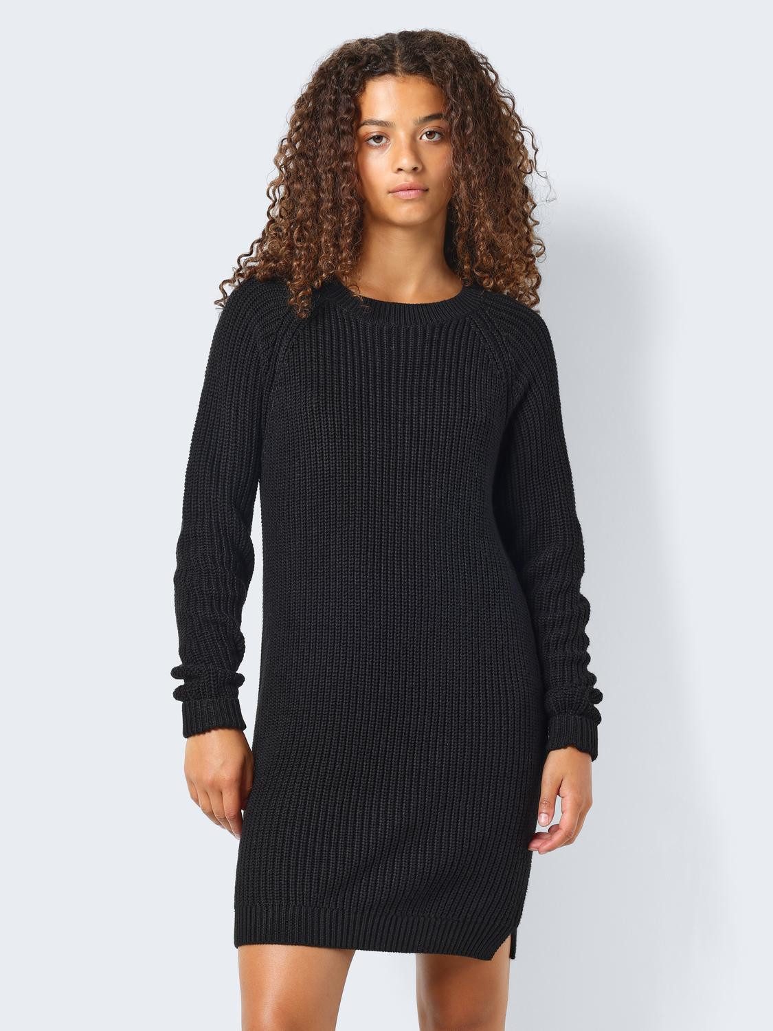 Noisy may Gebreide jurk NMSIESTA L/S O-NECK KNIT DRESS NOOS