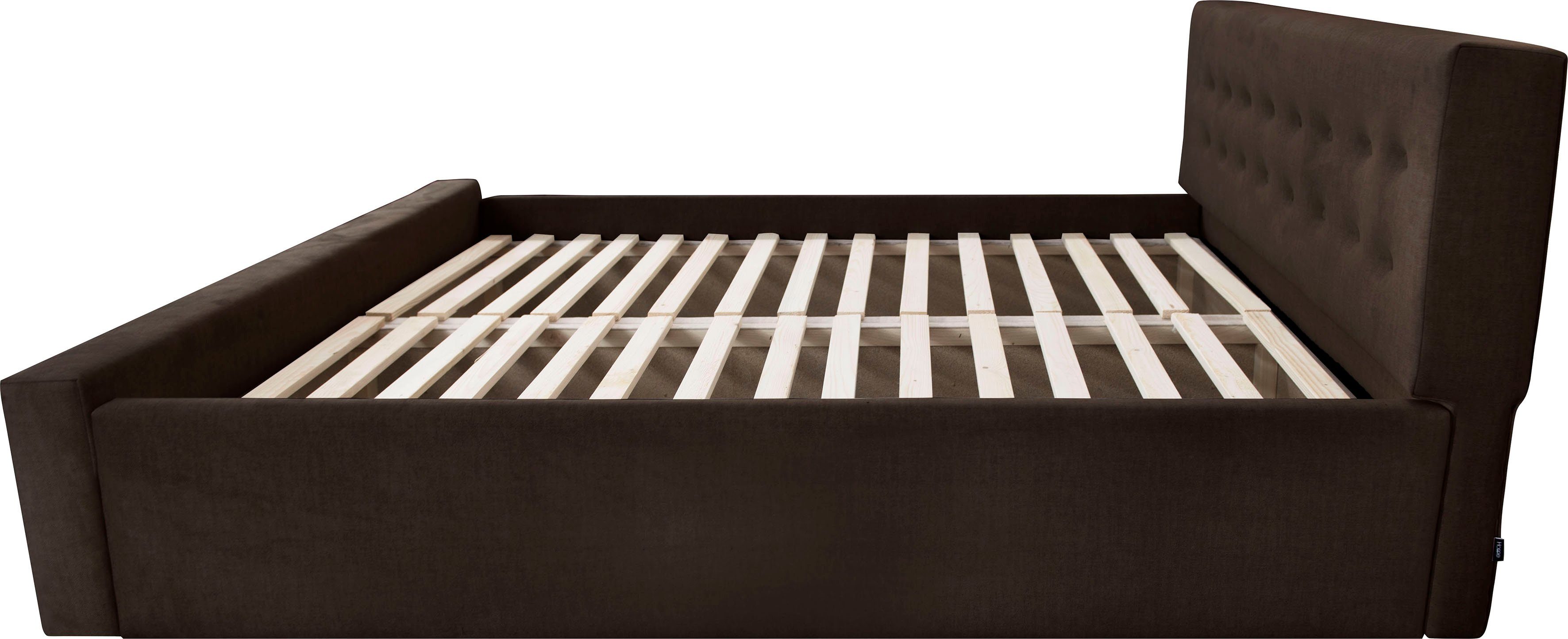 Home affaire Gestoffeerd bed Vaine in 5 breedten, ook in lengte 220 cm, incl. lattenrol