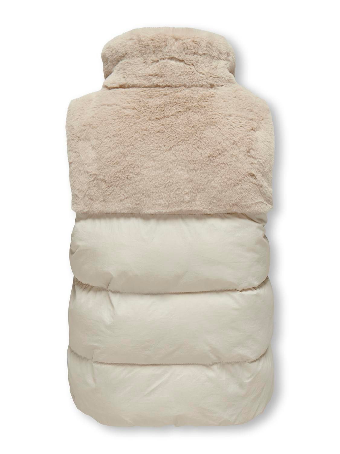 KIDS ONLY Bodywarmer KOGWANJA FUR PUFFER MIX WAISTCOAT OTW