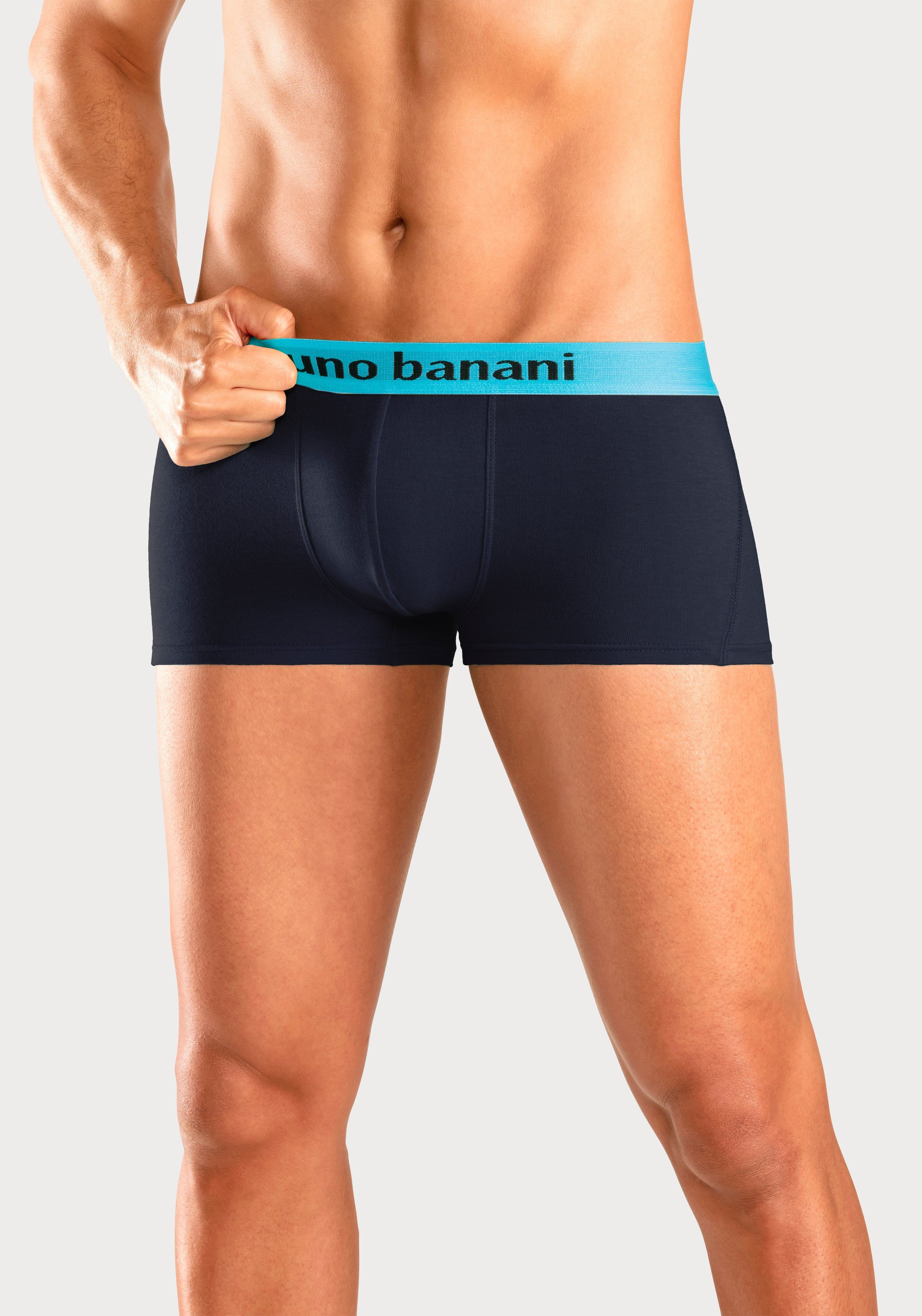 Bruno Banani Hipster strak zittende boxershorts met logo webband van katoenmix (set, 4 stuks)