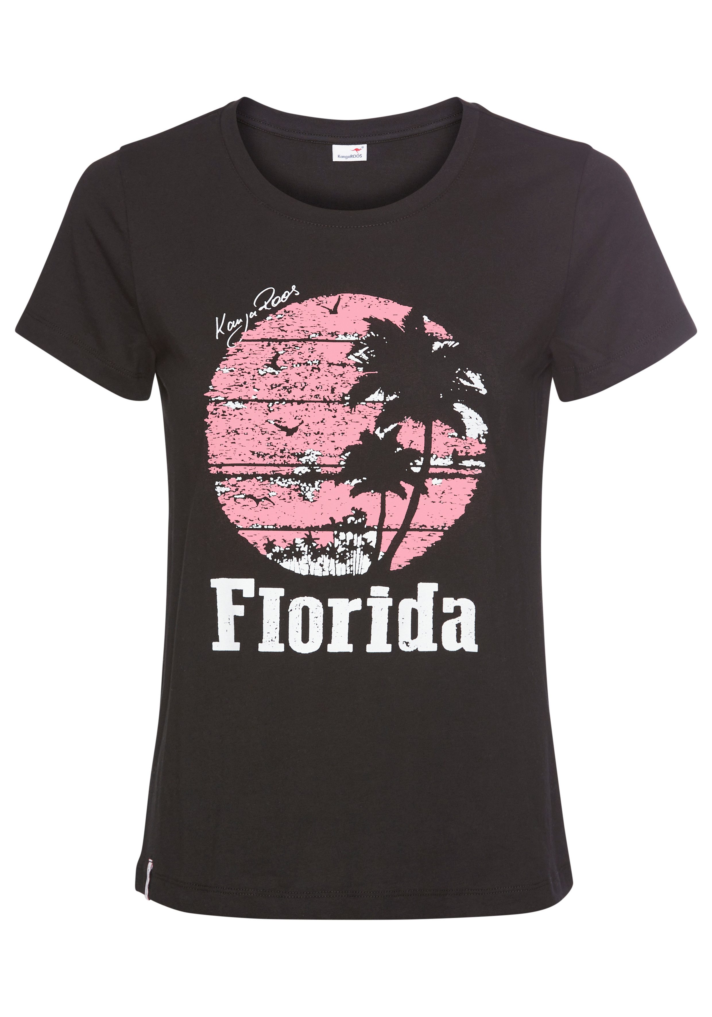 KangaROOS T-shirt met ronde hals en print