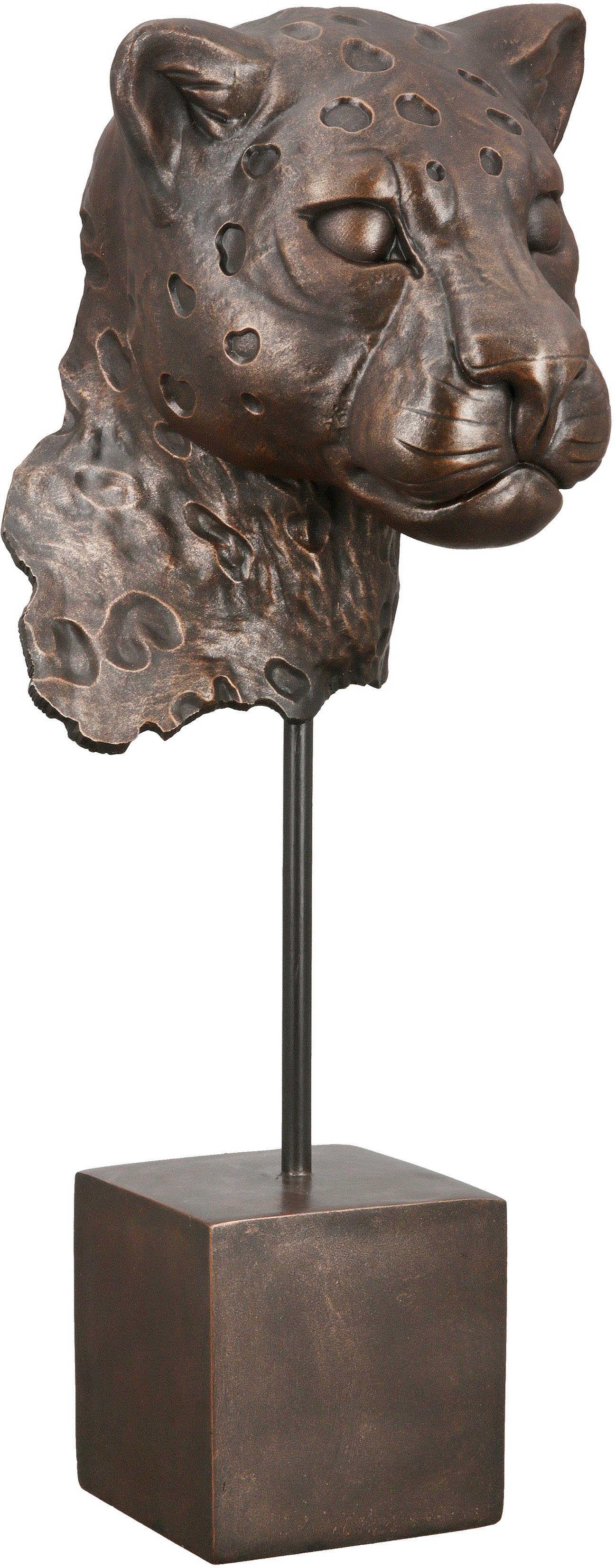 Casablanca by Gilde Decoratief figuur Leopard Antique (1 stuk)