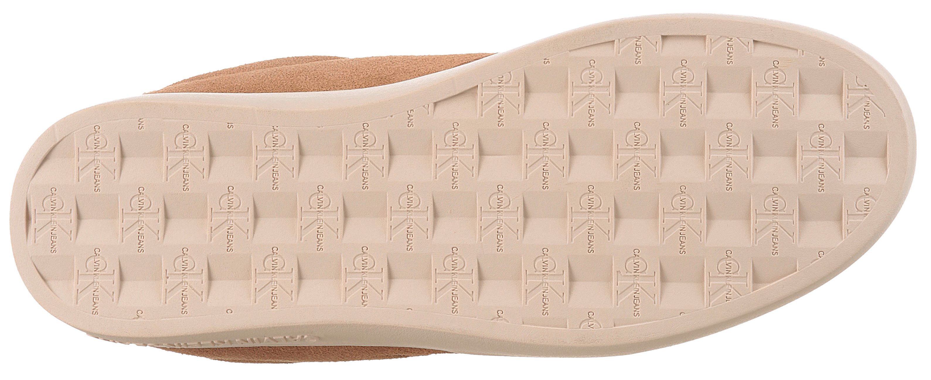 Calvin Klein Plateausneakers CLASSIC CUPSOLE LACEUP WT WM , veterschoen, vrijetijdsschoen, basket-sneaker, lage schoen met logo