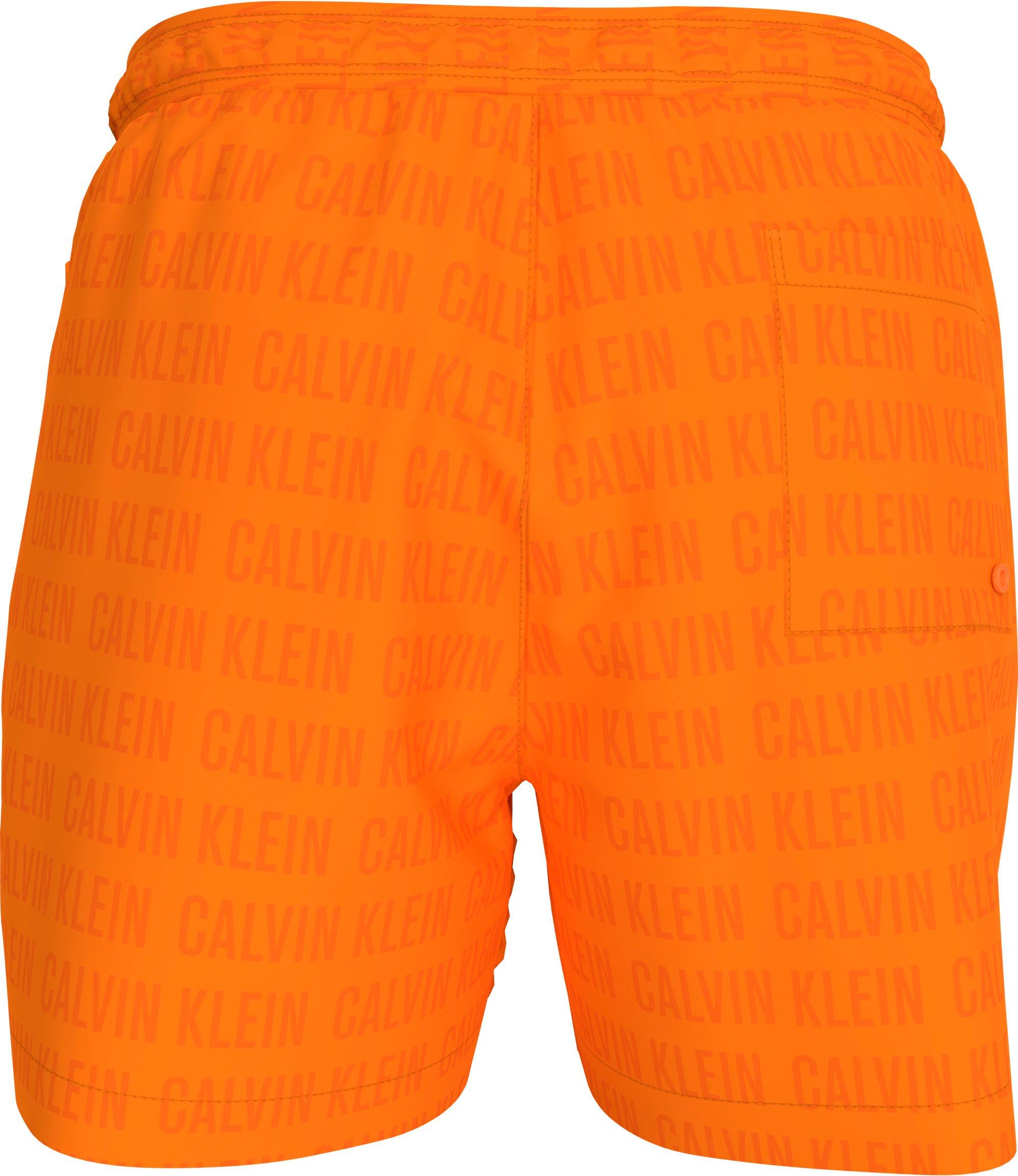 Calvin Klein Swimwear Zwemshort MEDIUM DRAWSTRING-WR PRINT met calvin klein all-over print