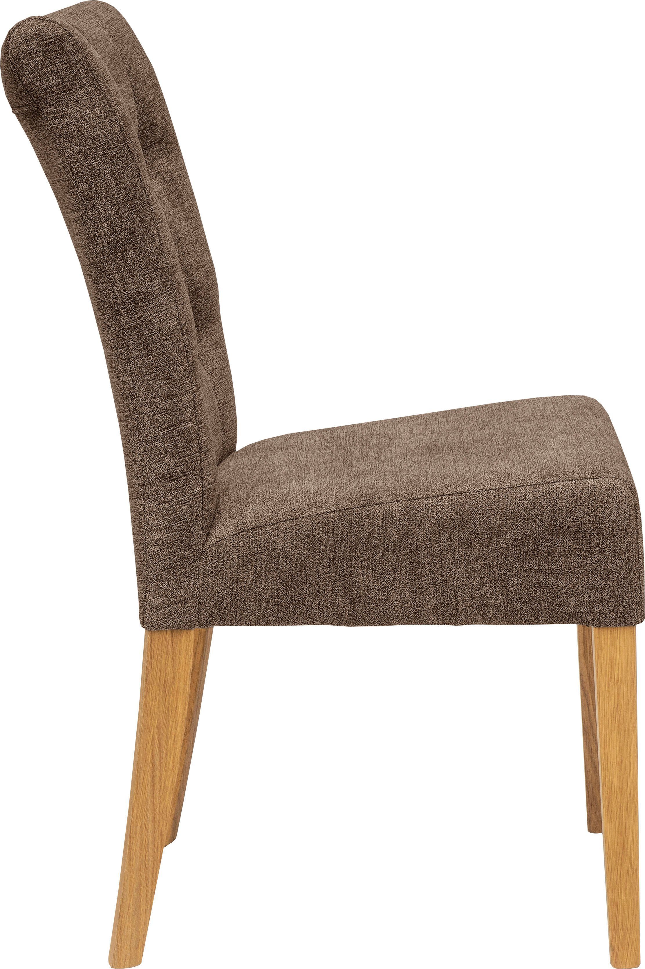 Home affaire Stoel Queen Eetkamerstoel met capitonnage, set van 2, 4 of 6