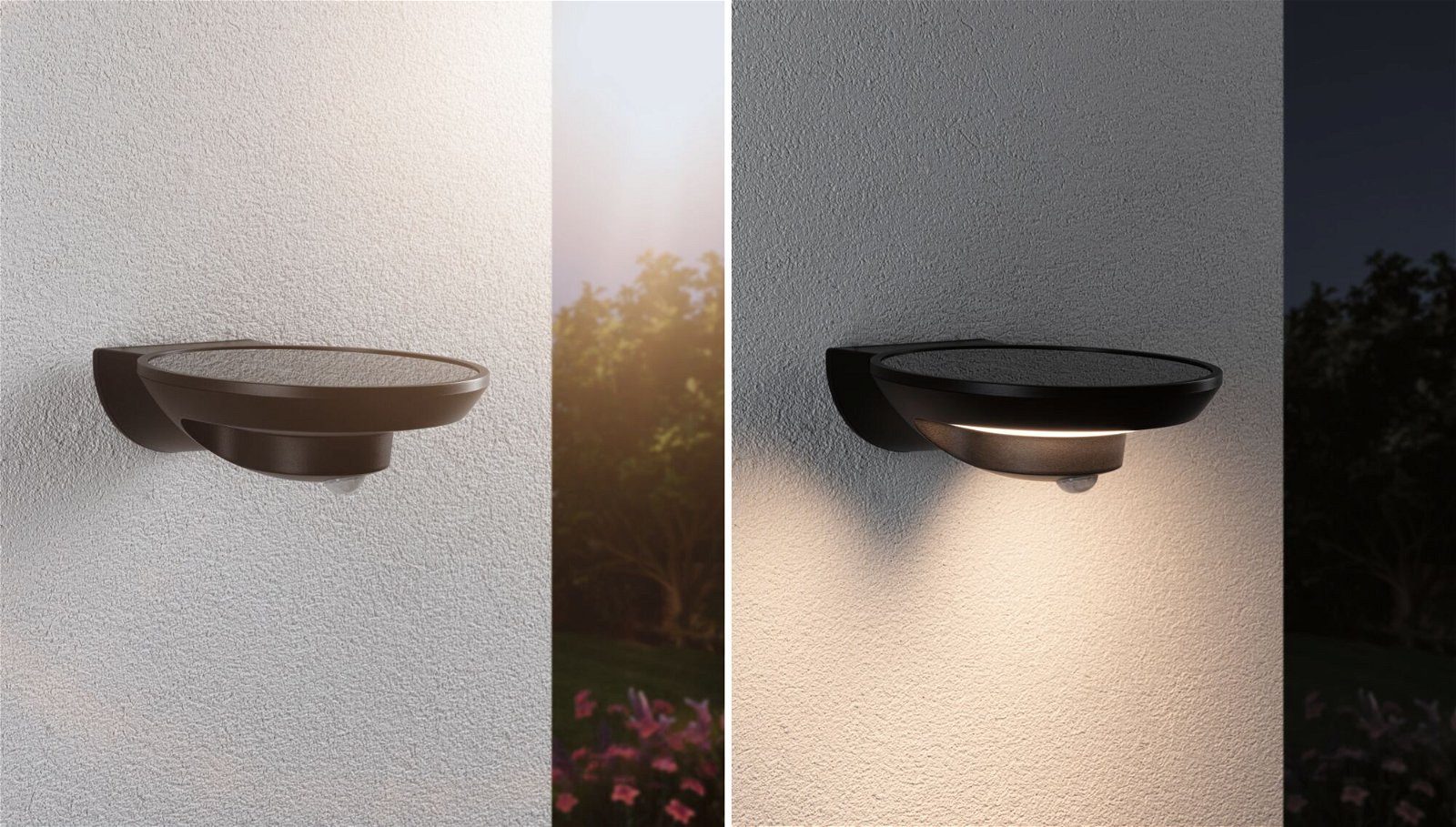 Paulmann Led-wandlamp voor buiten Solar Bordola IP44 180x211mm 3000K 3,5W 220lm Antraciet Kunststof (1 stuk)