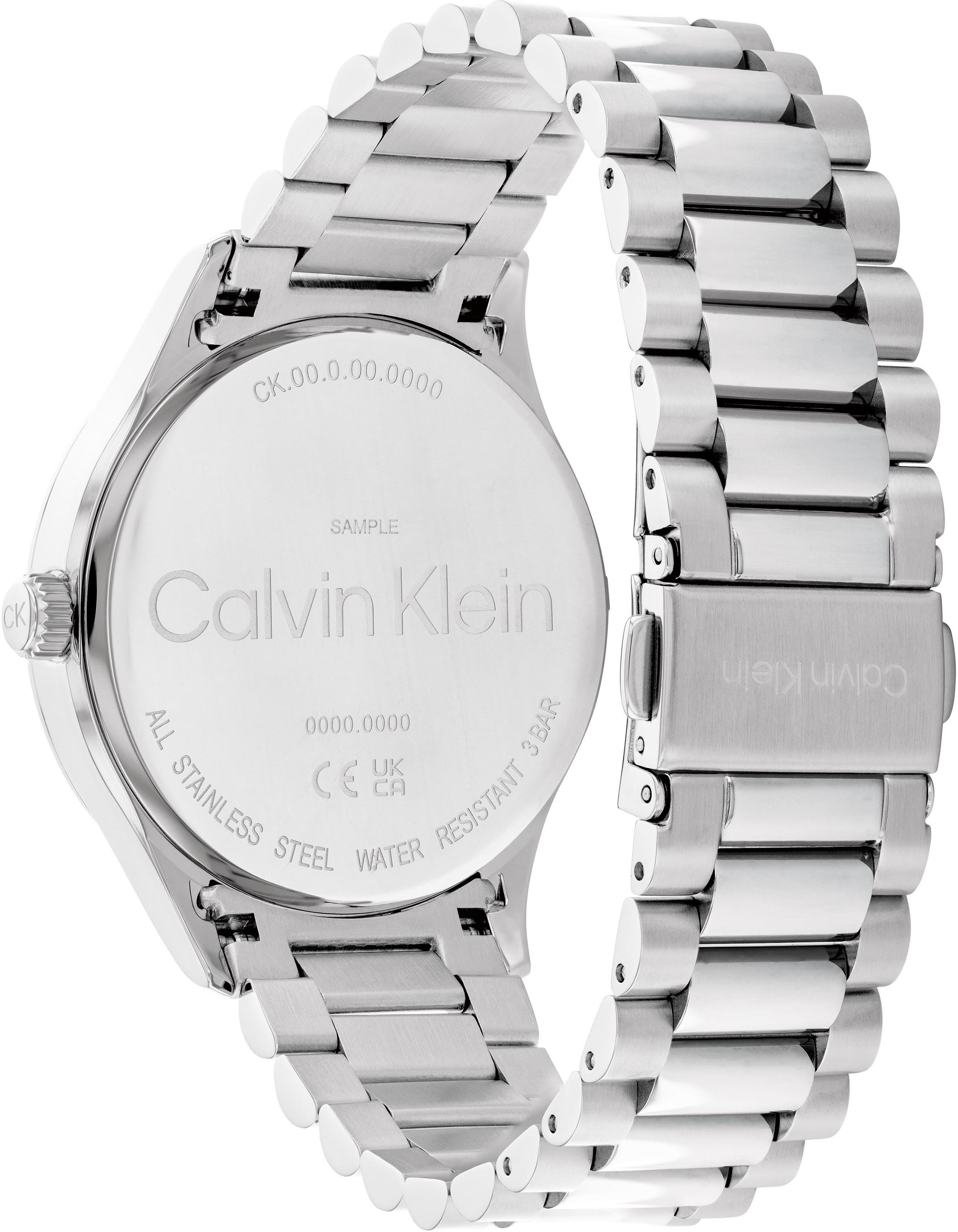 Calvin Klein Kwartshorloge ICONIC, 25200163 Horloge, herenhorloge, mineraalglas, roestvrijstalen band