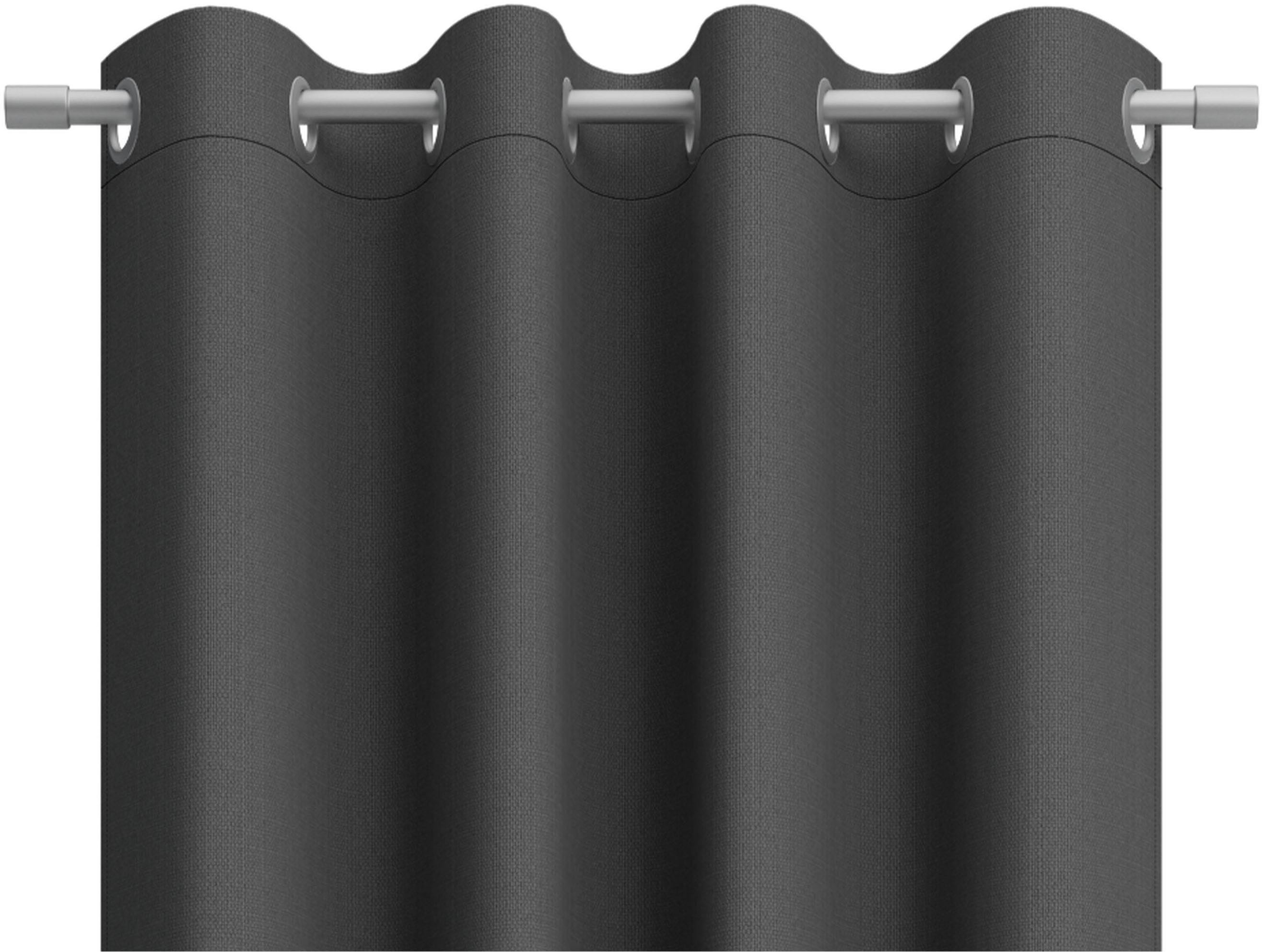 Neutex for you! Gordijn Linessa Ooggordijn met metalen ogen, breedte 137 cm, op maat (1 stuk)