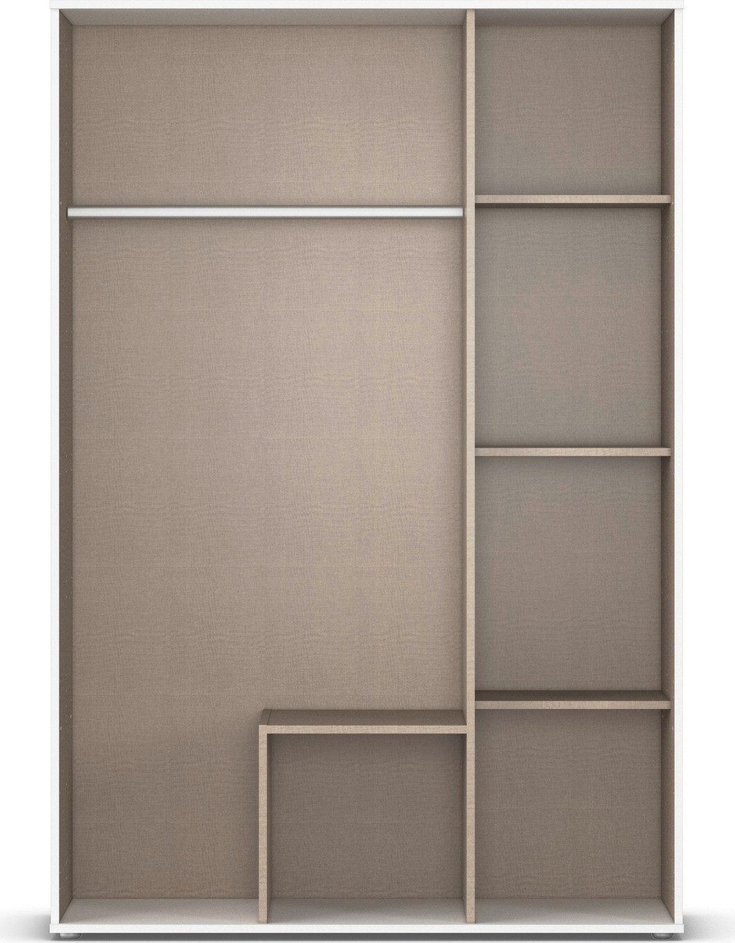 rauch Draaideurkast Kledingkast Kast Garderobe Wasmand ESSEA in 2 Breedtes met 2 lades, in eenvoudig ontwerp, moderne grepen made in germany