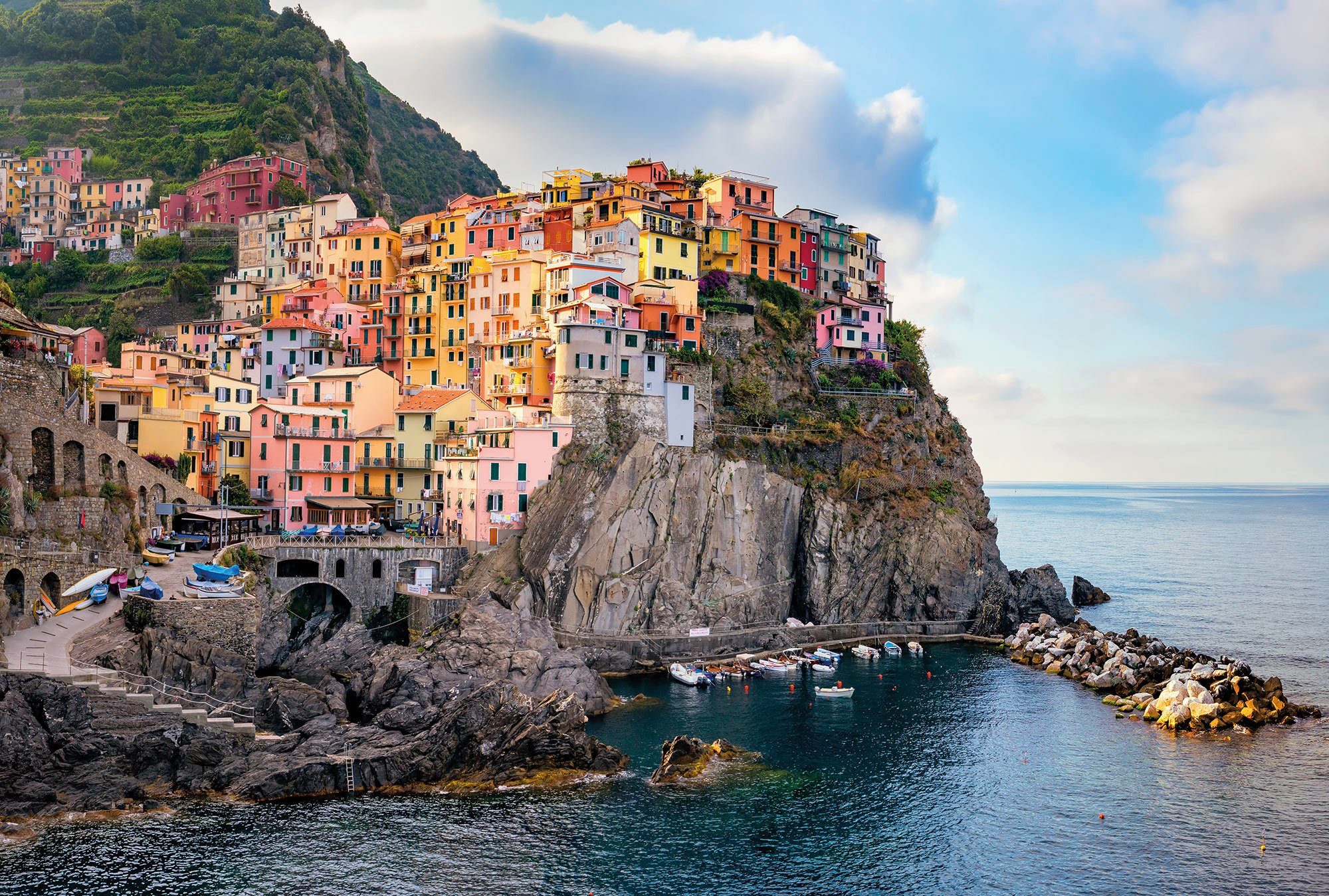Komar Fotobehang Vlies - Cinque Terre - Afmeting 368 x 248 cm (1 stuk)