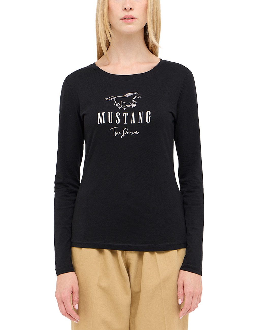 Mustang Shirt met lange mouwen Slim fit