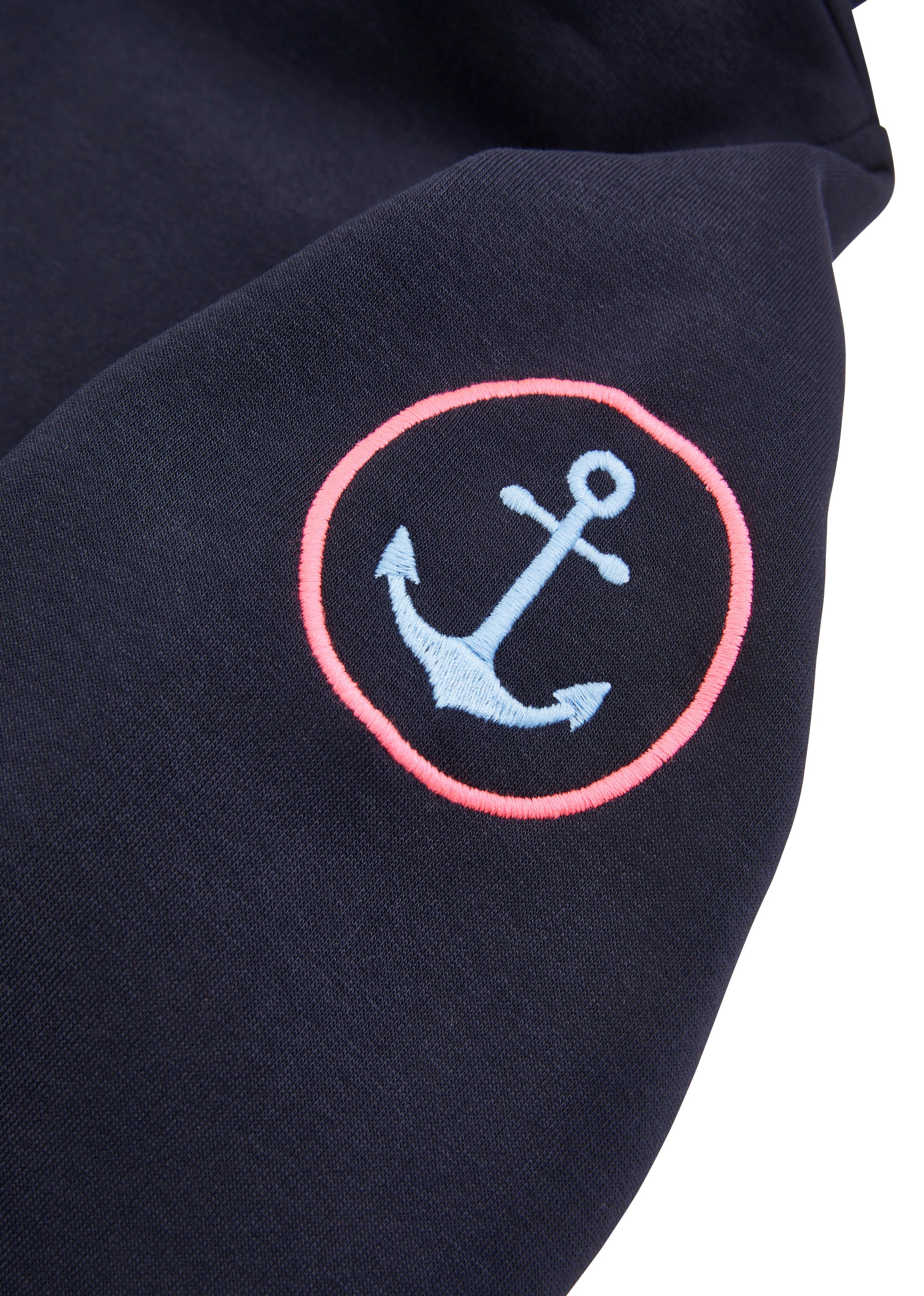 Zwillingsherz Hoodie Limited Edition met capuchon, geborduurd "moin" en ankerontwerp, exclusief bij otto