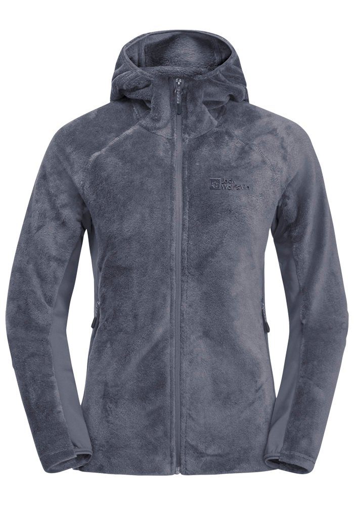 Jack Wolfskin Fleecejack ROTWAND HOODED FZ W