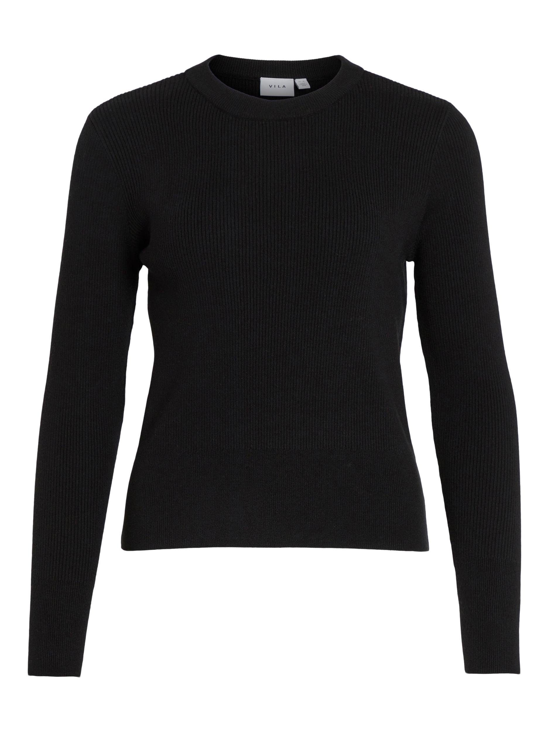 Vila Trui met ronde hals VICOMFY O-NECK L S KNIT TOP SU NOOS