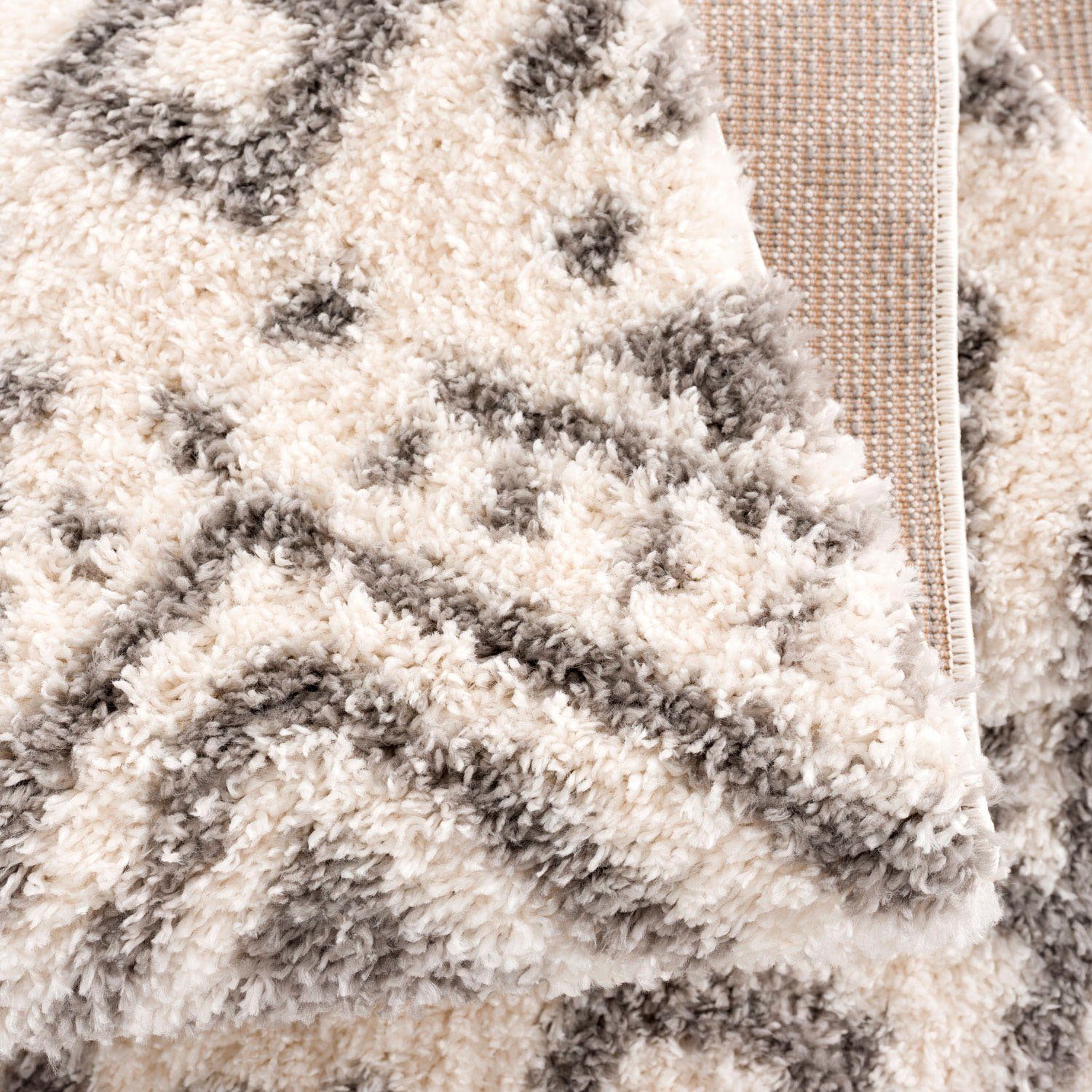 Carpet City Hoogpolig vloerkleed Pulpy 541 bijzonder zacht, met franje, etno-look