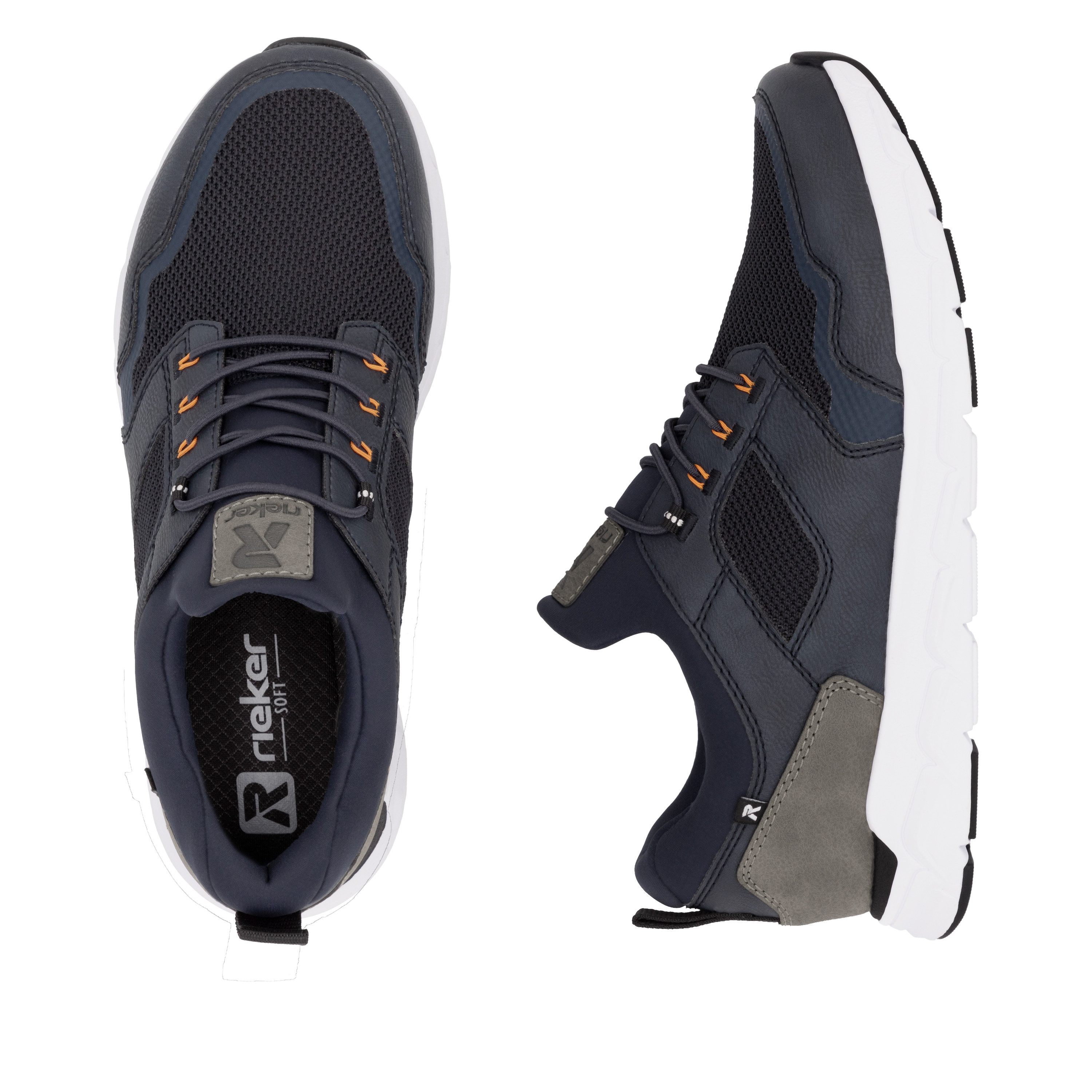 RIEKER Sport Slip-on sneakers uit de nieuwe christoph kramer collectie, met memocup binnenzool