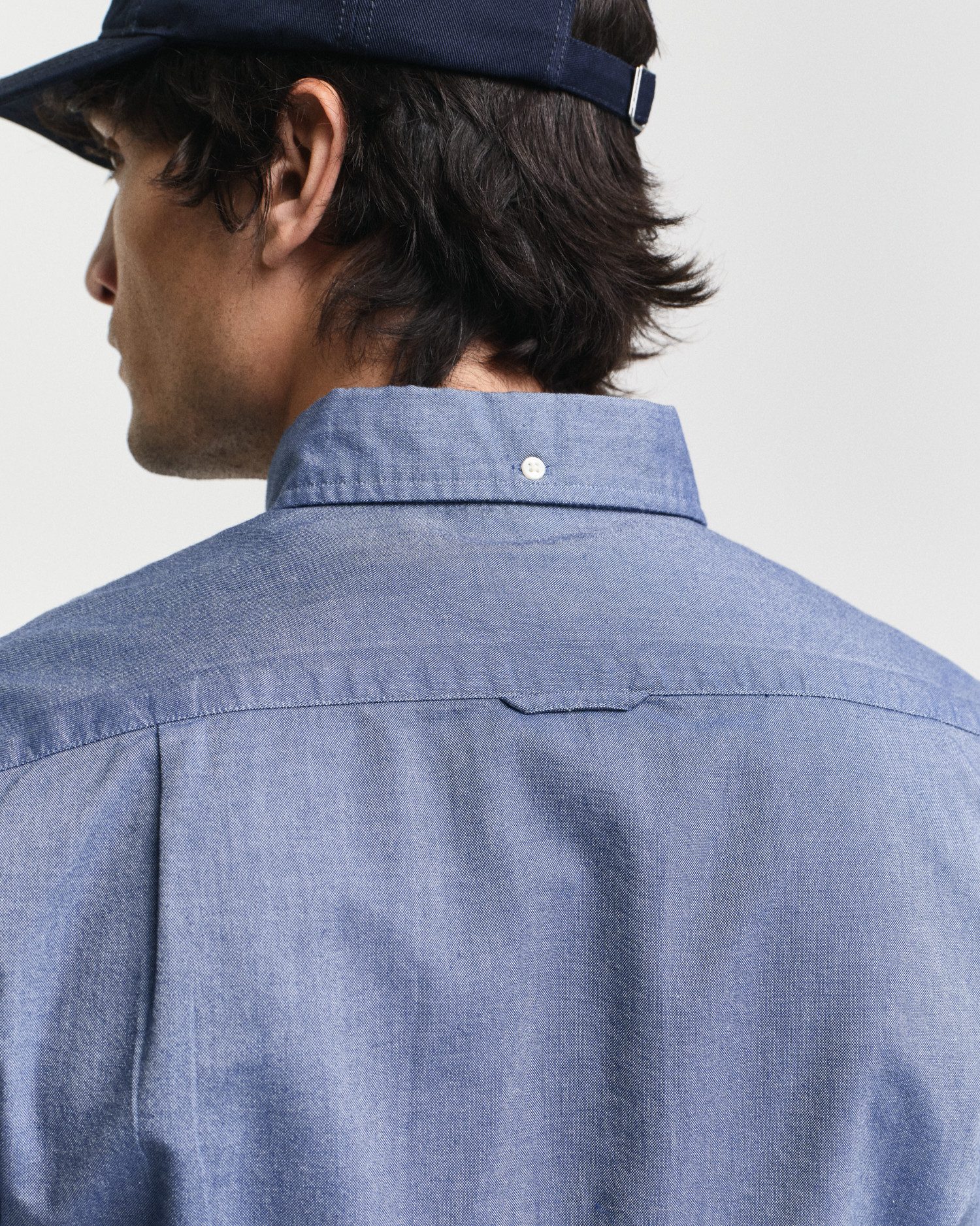 Gant Overhemd met lange mouwen Slim fit Oxford overhemd gestructureerd duurzaam dikker
