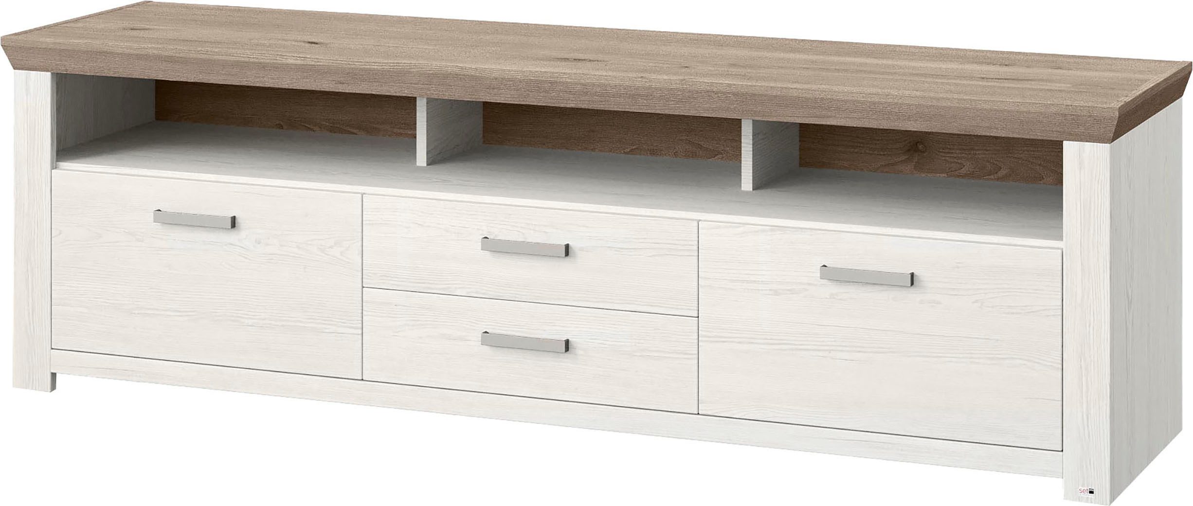 set one by Musterring Tv-meubel York Type 35, met 4 laden, verlichting optioneel, breedte 200 cm