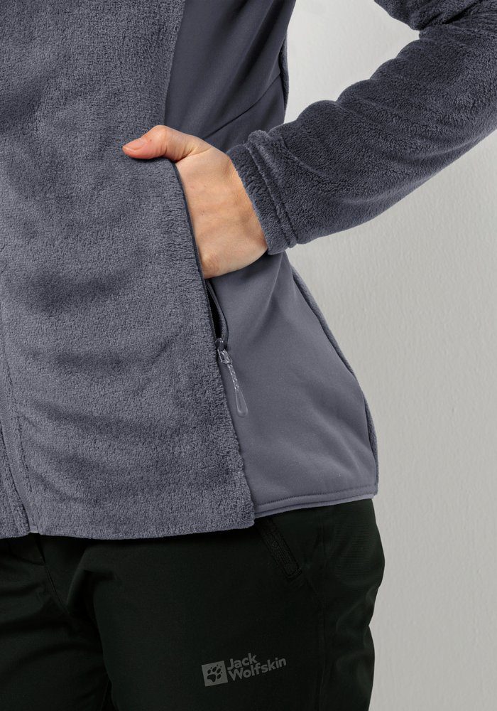 Jack Wolfskin Fleecejack ROTWAND HOODED FZ W