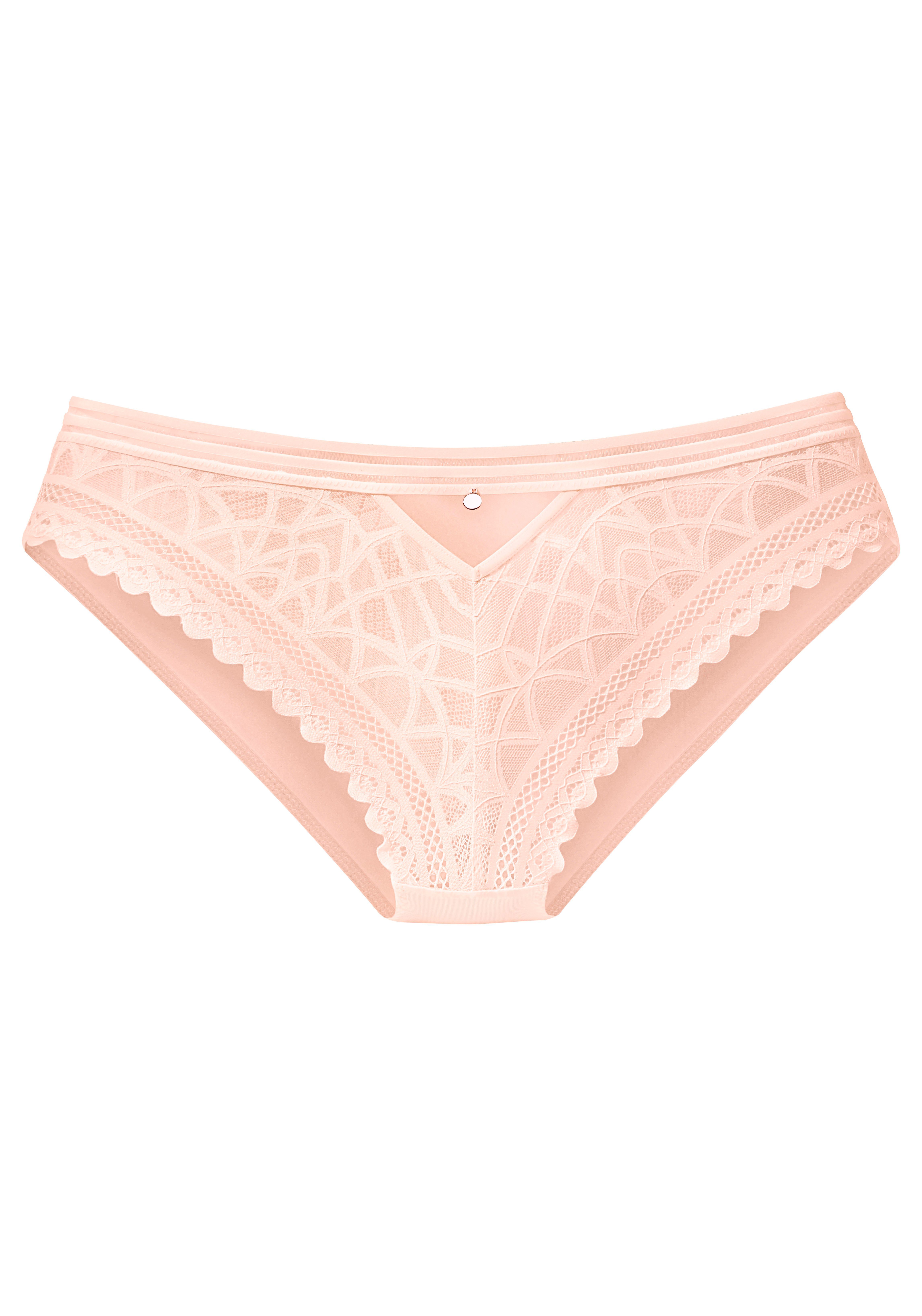s.Oliver RED LABEL Beachwear Slip Milene met edele band en modieus accessoire aan de voorkant in het midden