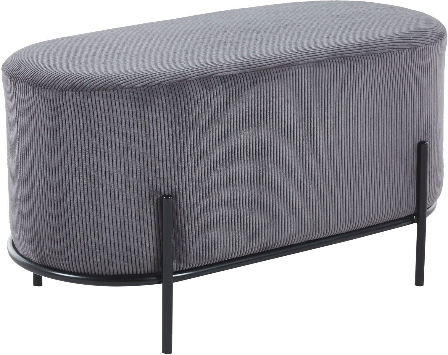 SalesFever Hocker met designframe van zwart metaal
