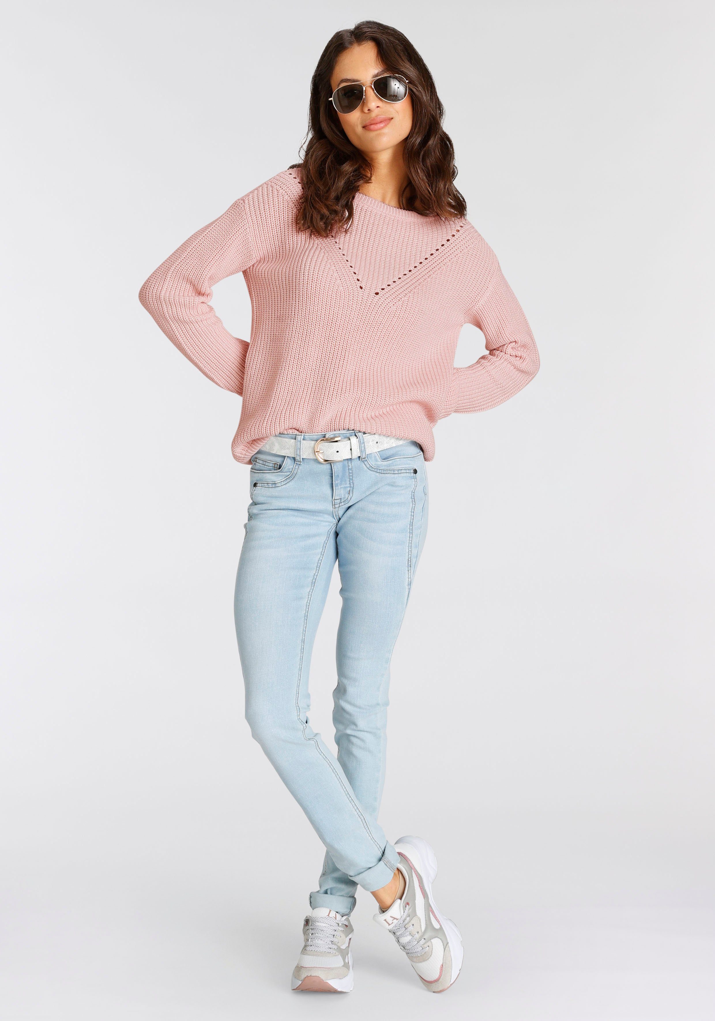 Laura Scott Gebreide trui met strikdetail